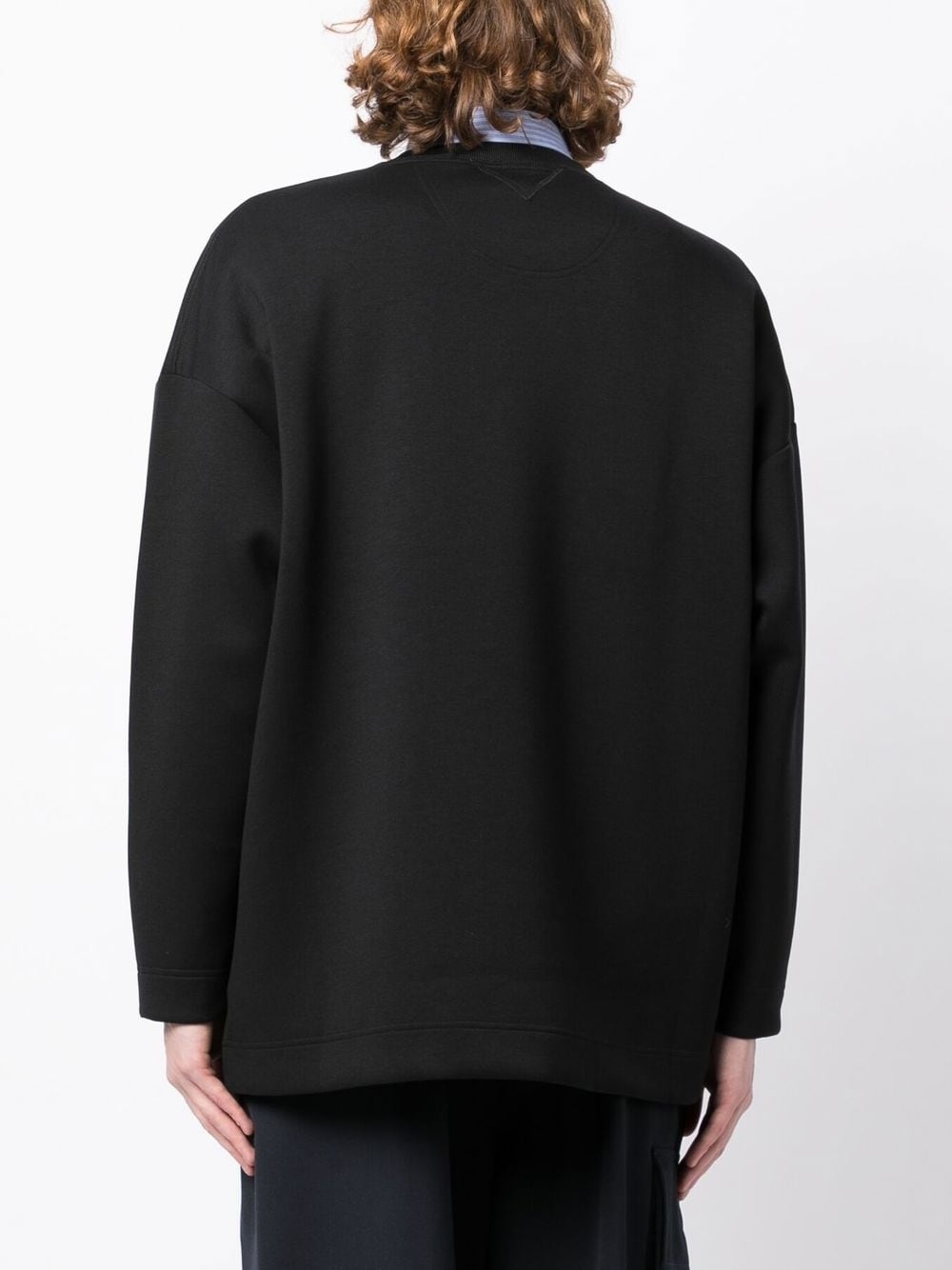 patch-detail crew-neck sweatshirt - 4