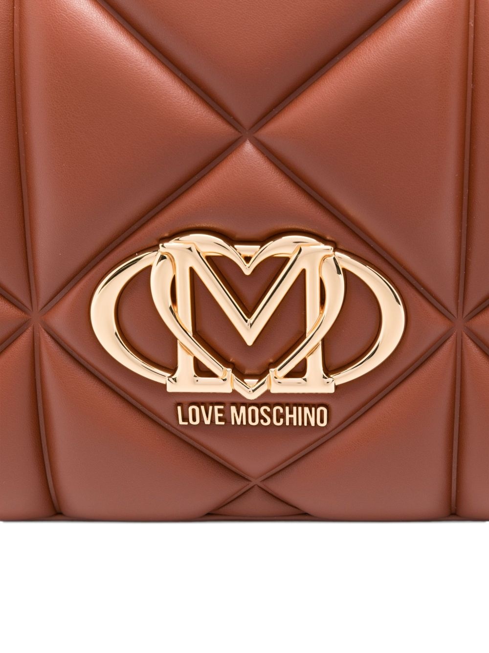 quilted logo-plaque tote bag - 4
