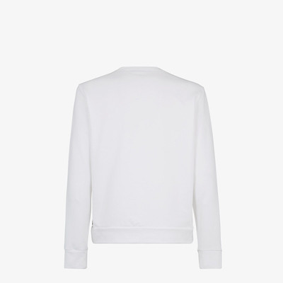 FENDI White cotton sweatshirt outlook