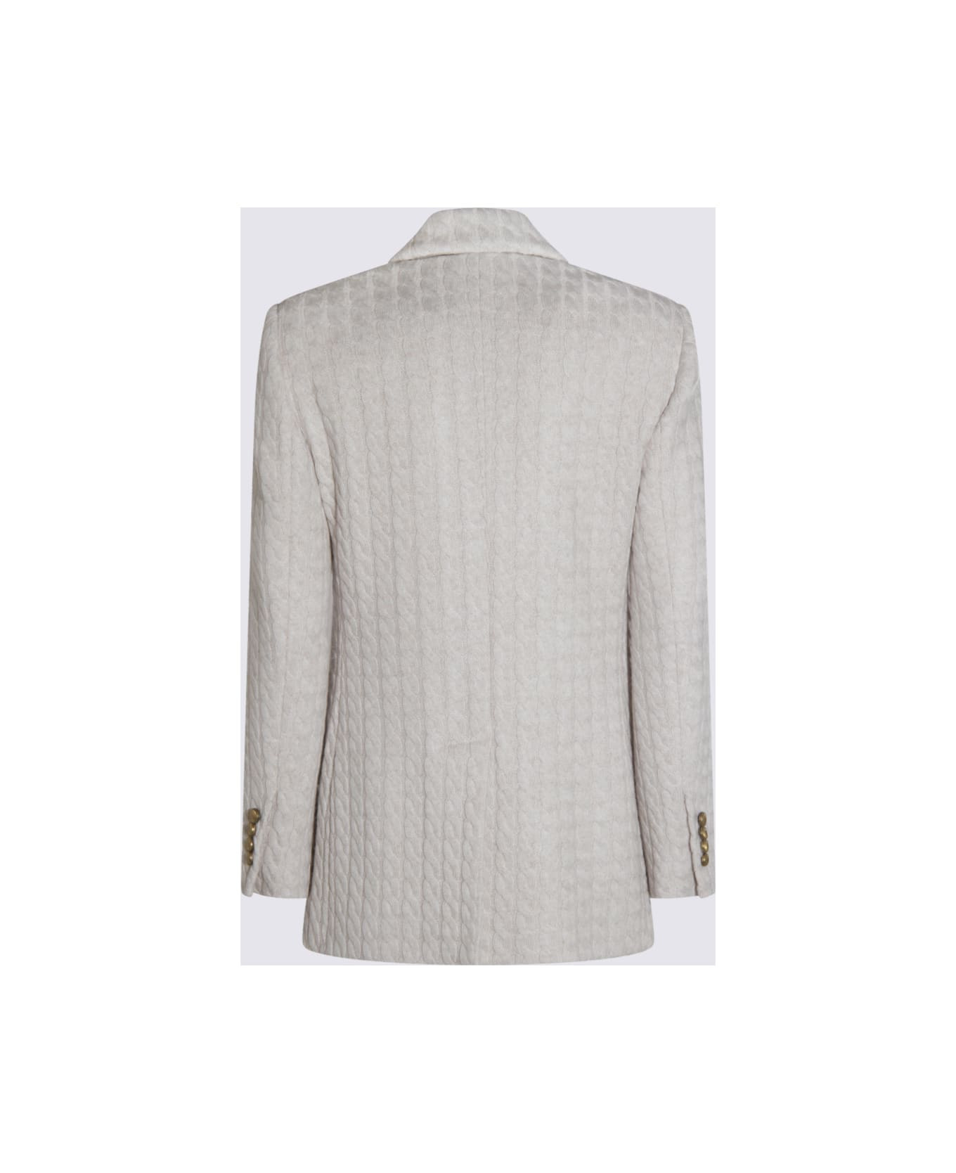 Light Grey Cashmere Blazer - 2