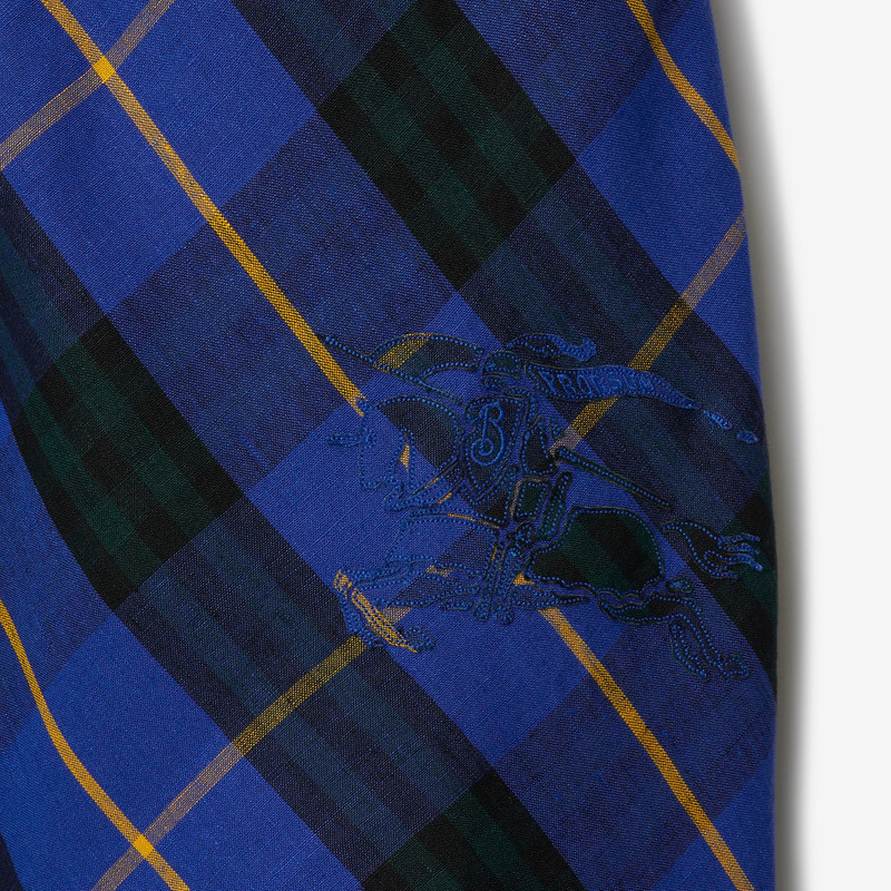 Check Linen Dress 6