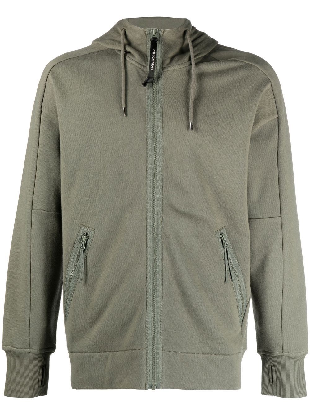 Goggle zipped hoodie - 1