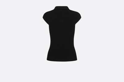 Dior Ribbed Sweater with Cap Sleeves outlook