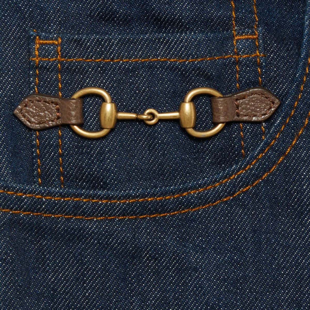 Denim pant with Horsebit - 4