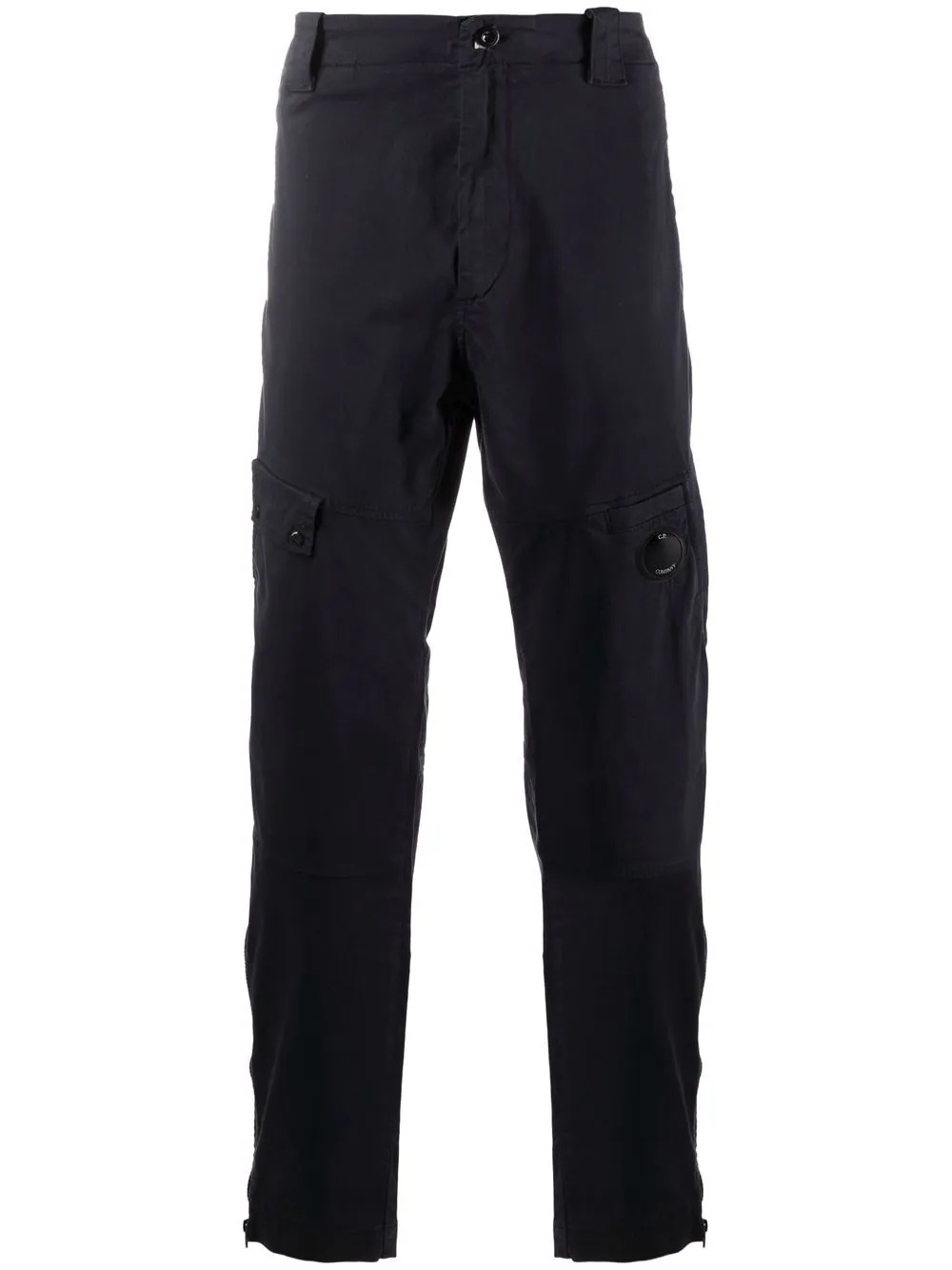 Lens-embellished tapered trousers - 1