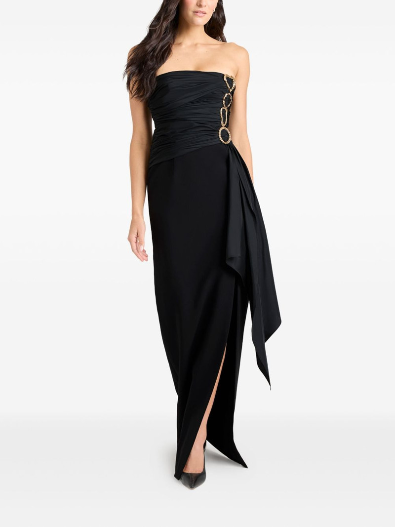 Cinq à Sept Baltra ring-detail gown outlook