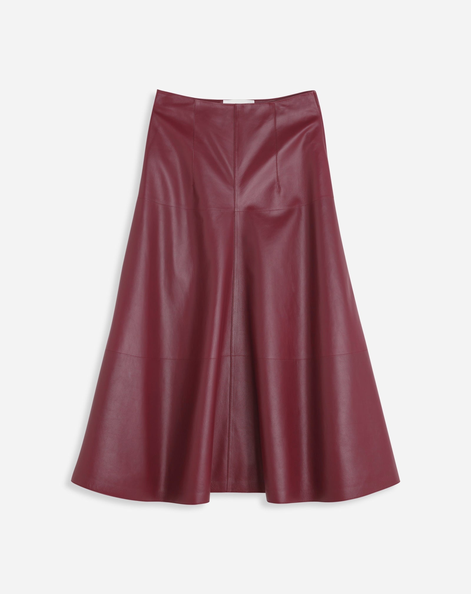 FLARE MAXI SKIRT IN NAPPA LEATHER - 1