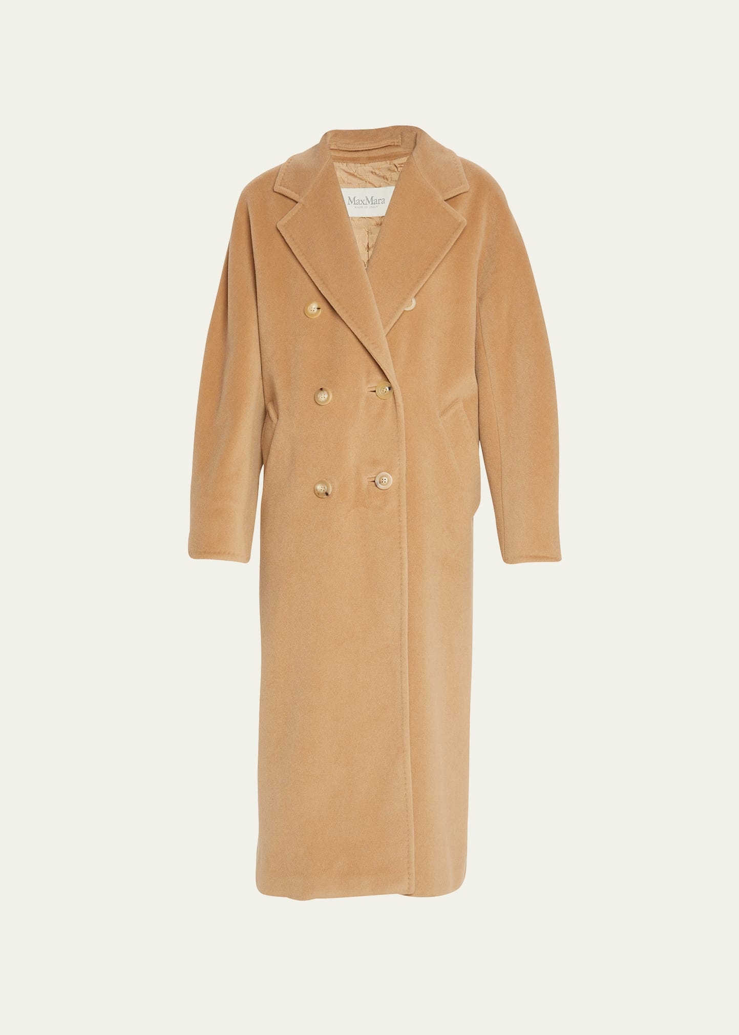 Wool-Cashmere Double-Breasted Madame Coat - 1