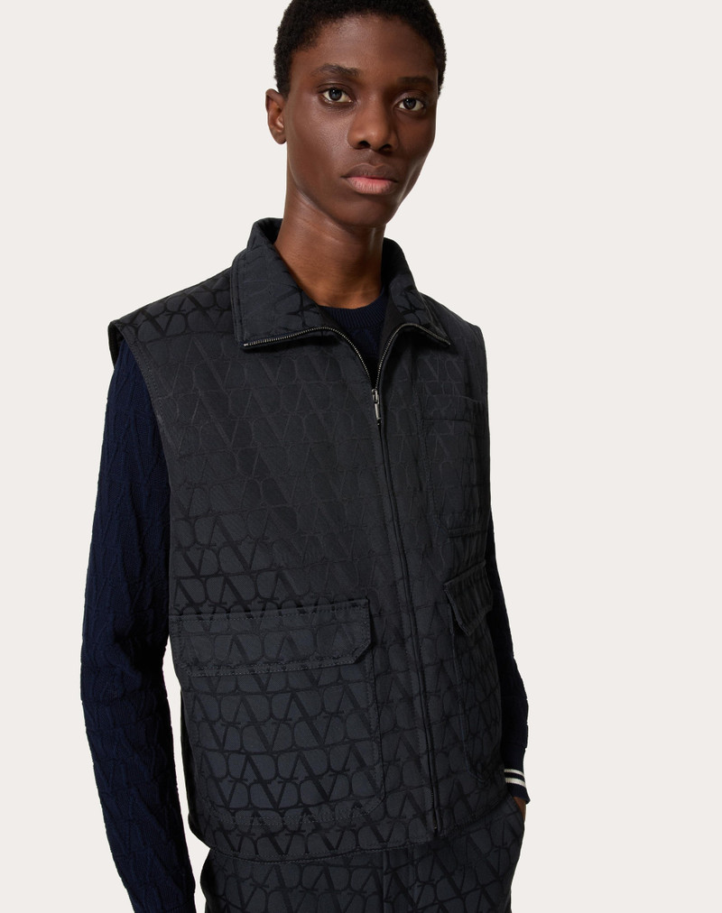 TOILE ICONOGRAPHE PATTERN COTTON CANVAS WAISTCOAT 5