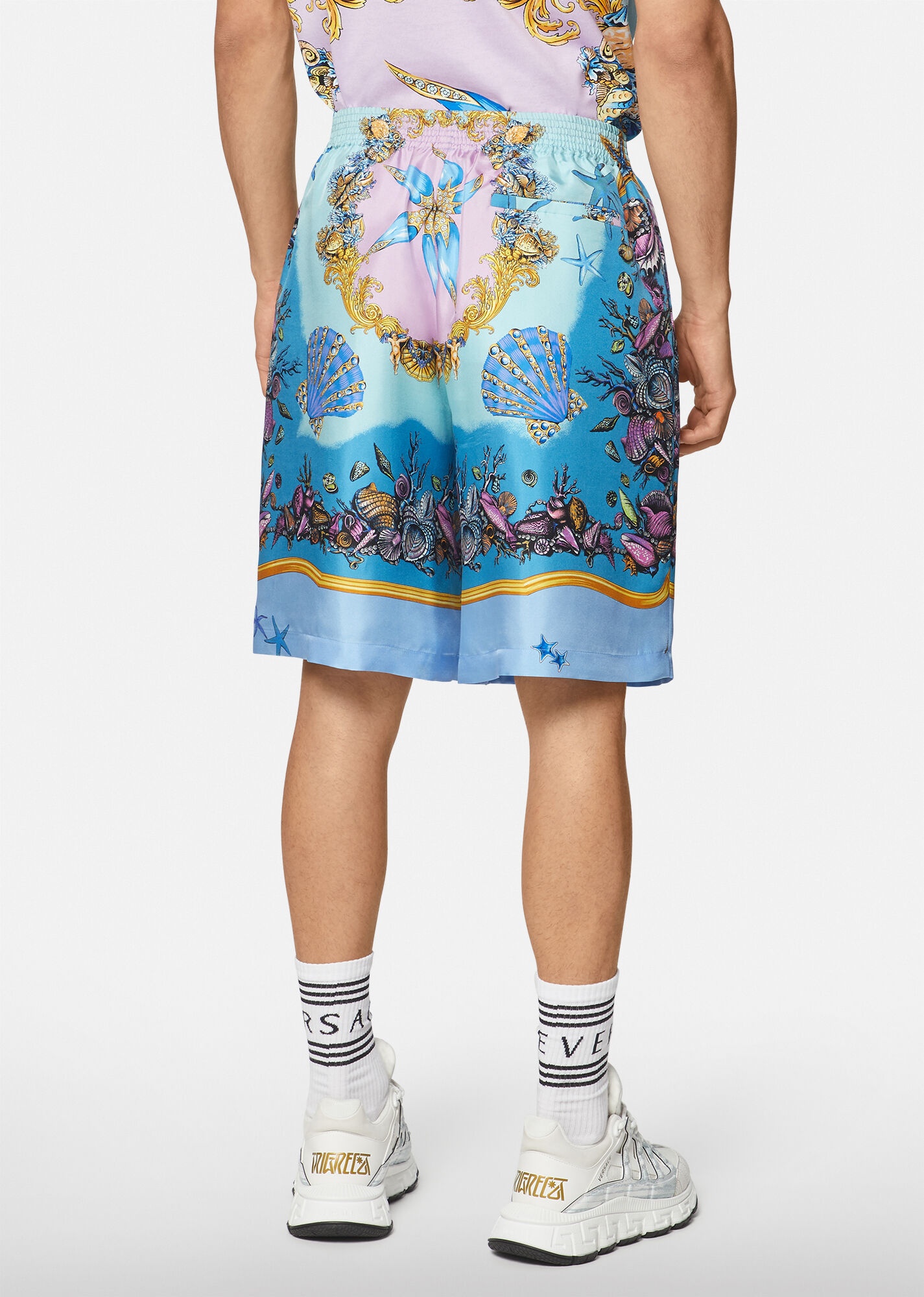 Trésor de la Mer Print Silk Shorts - 3