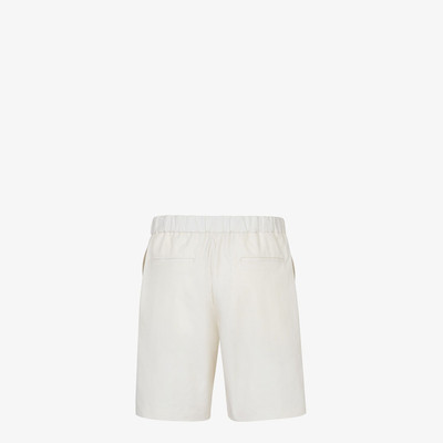 FENDI White cotton pants outlook