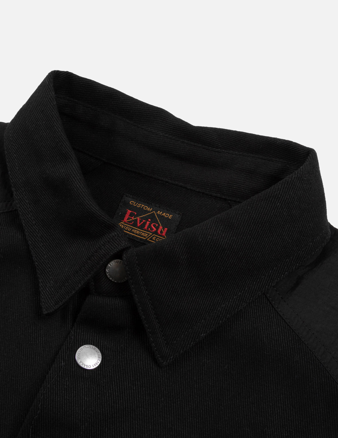 SEAGULL AND SLOGAN PRINT LOOSE FIT WORK SHIRT JACKET - 11