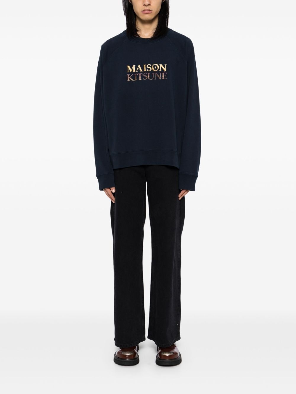 embroidered logo sweater - 2
