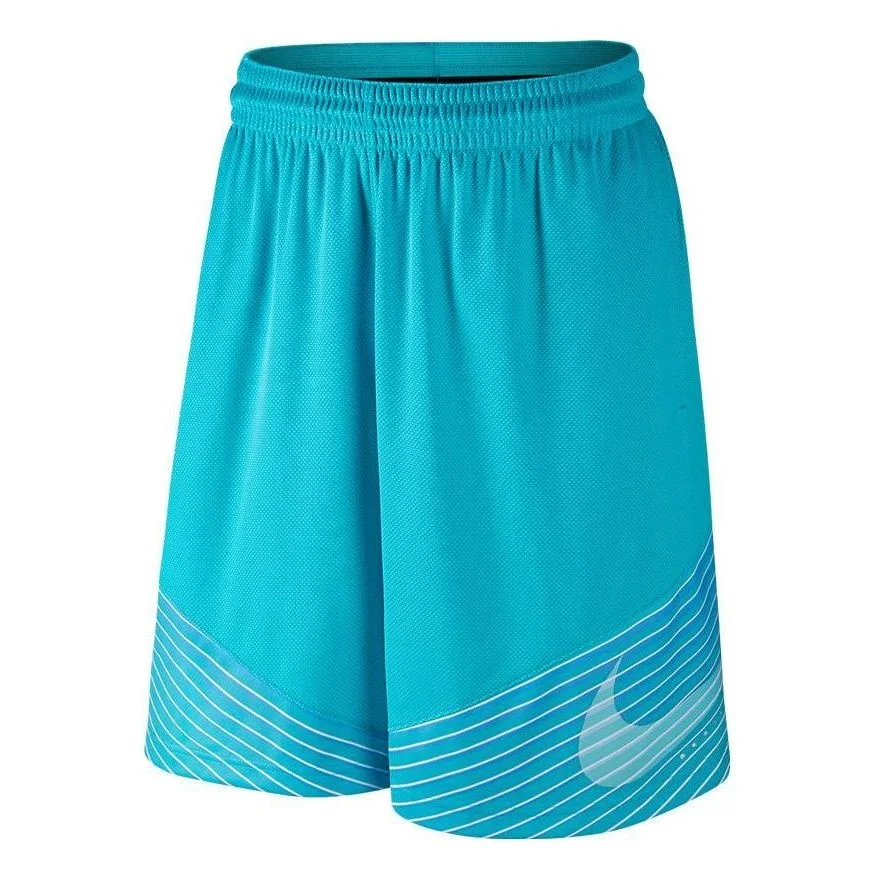 Men's Nike Logo Stripe Straight Sports Shorts Blue 718387-418 - 1