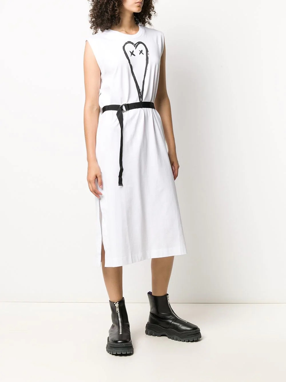 sleeveless T-shirt dress - 4