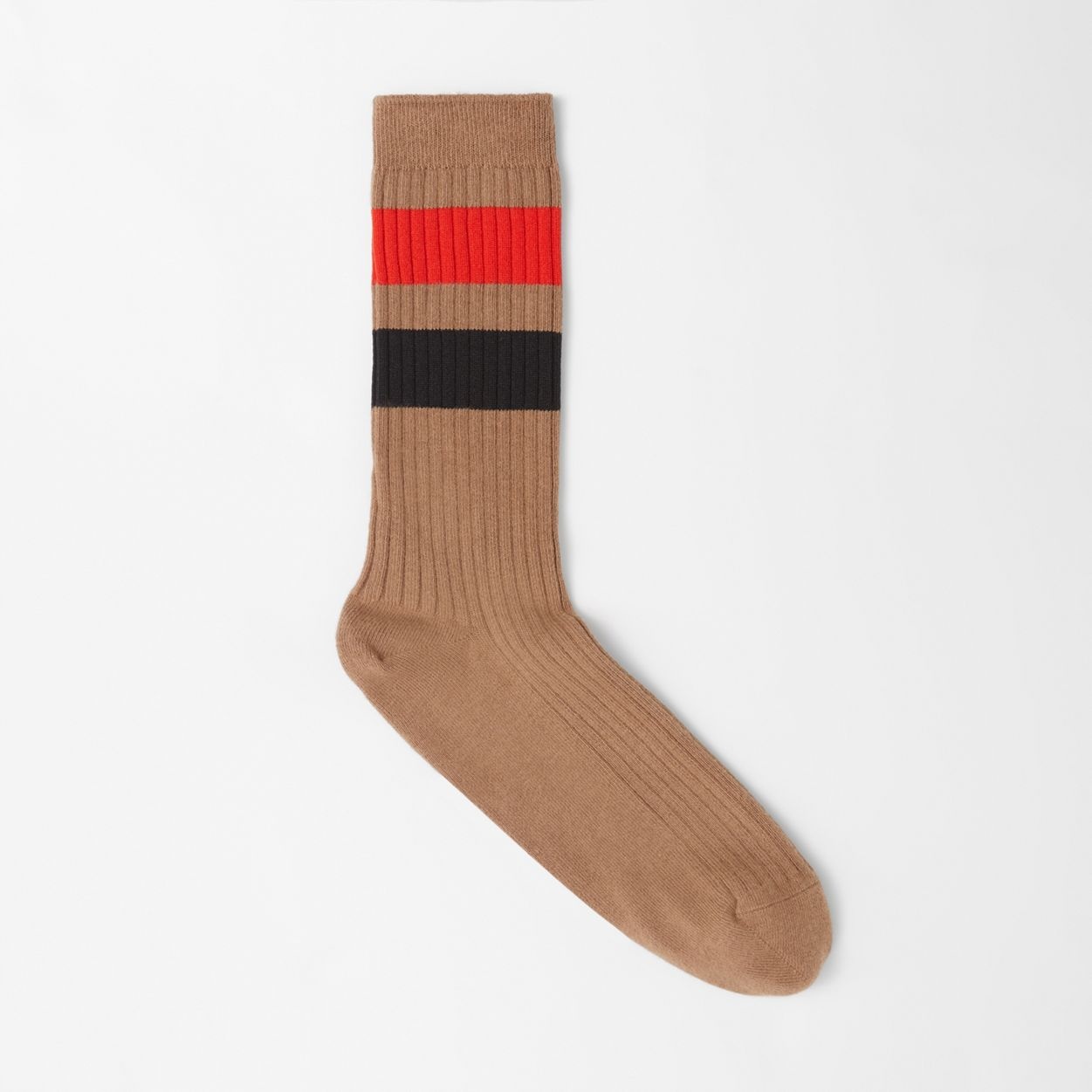 Striped Cotton Blend Socks - 1