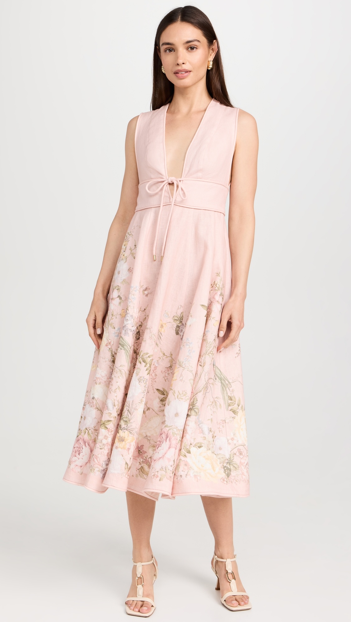 Waverly Plunge Midi Dress - 1