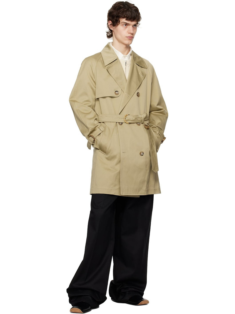WALES BONNER Khaki Walcott Trench Coat outlook