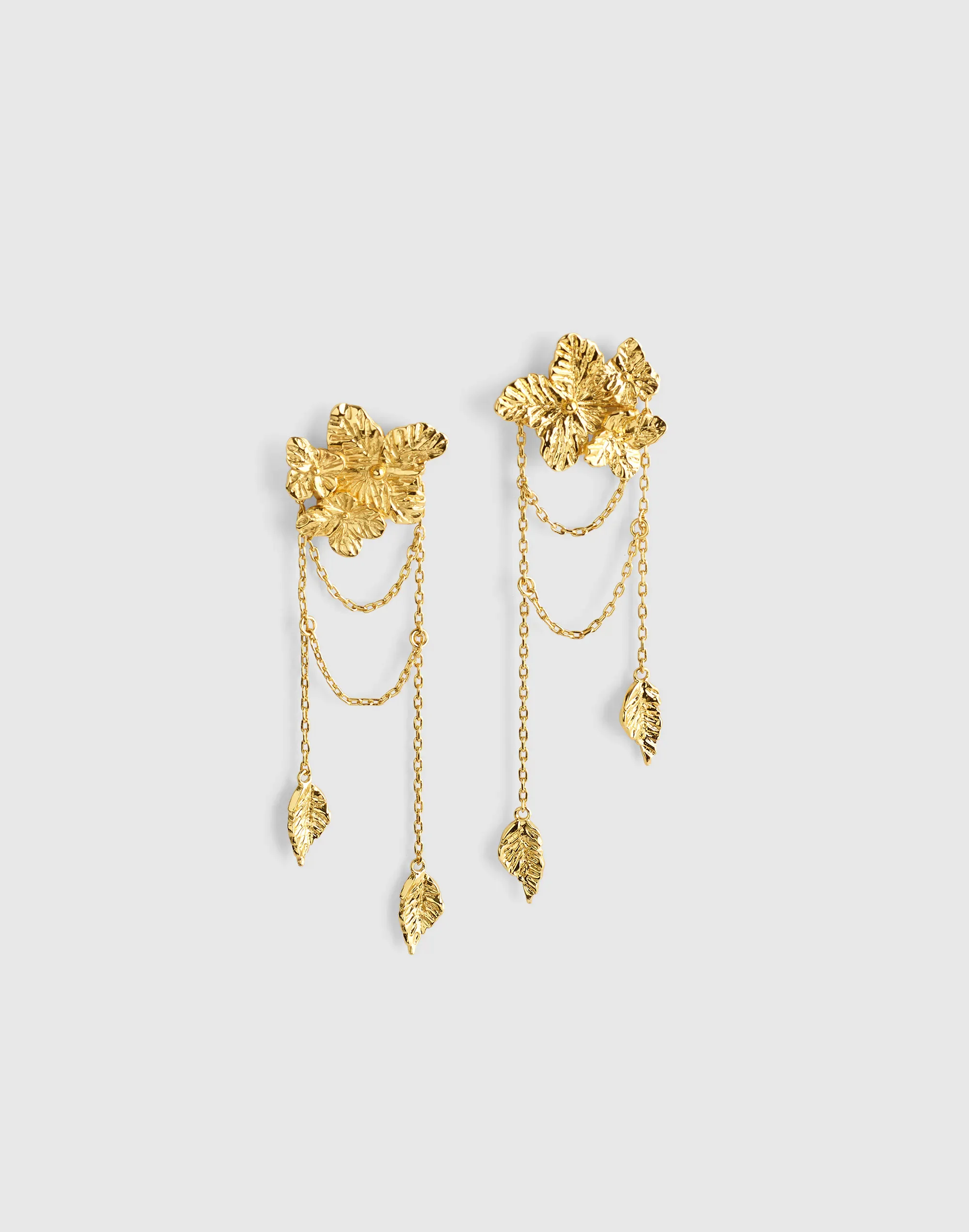 Jasmine Chain Stud Earrings - 1