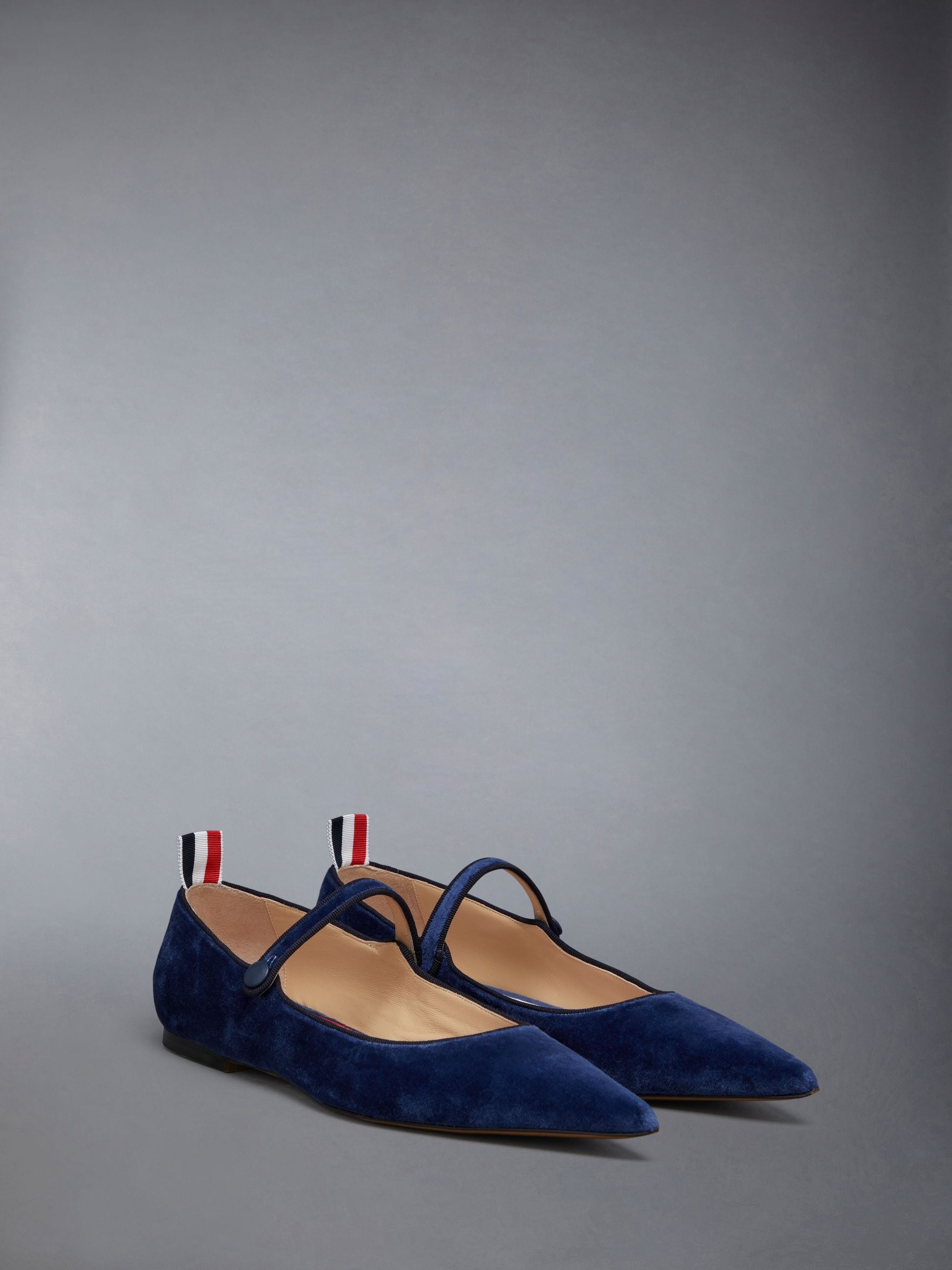 Velvet Pointed Toe Thom John Flat - 3