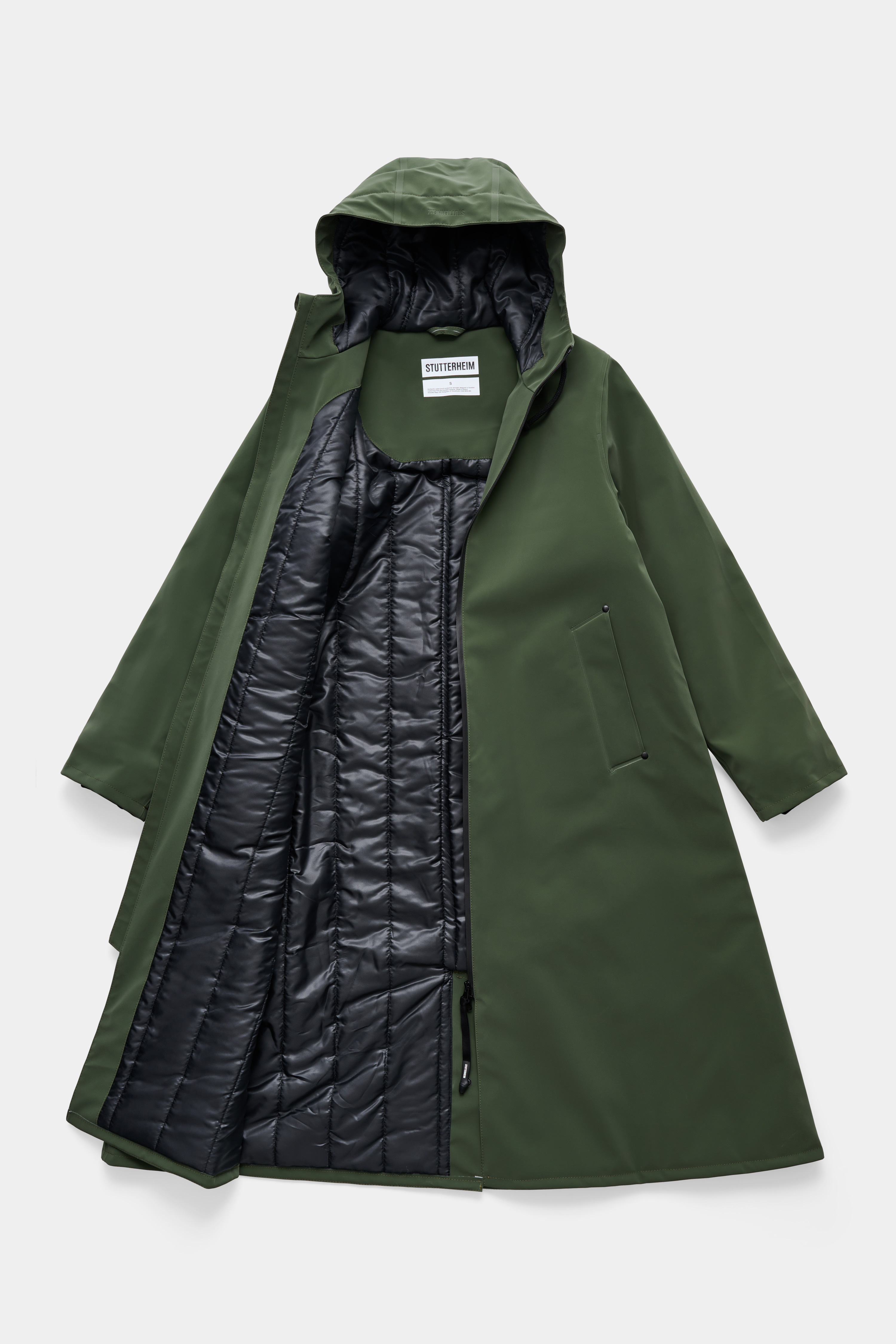 Mosebacke Long Matte Winter Coat Green - 6