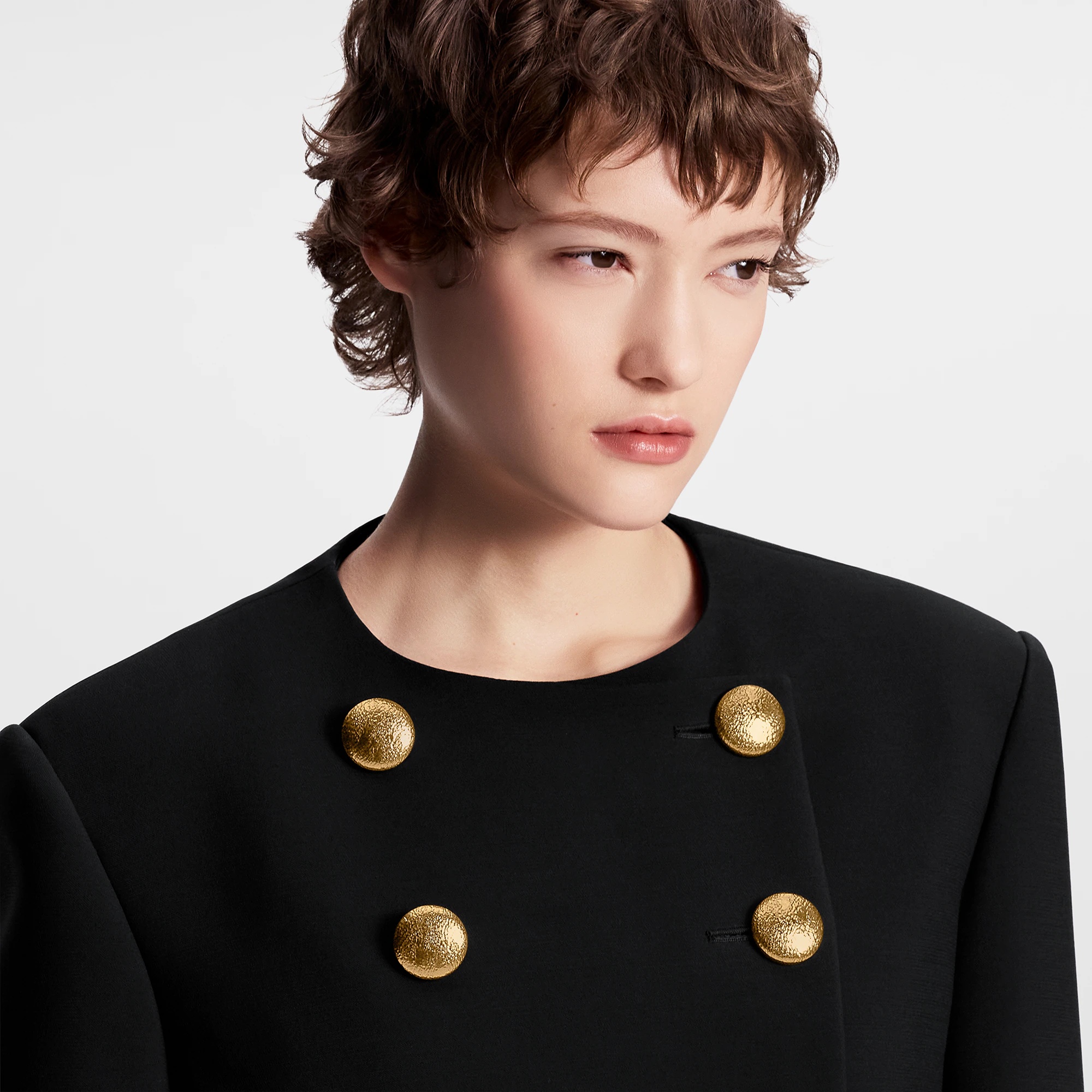 Hammered Button Tailored Jacket - 2