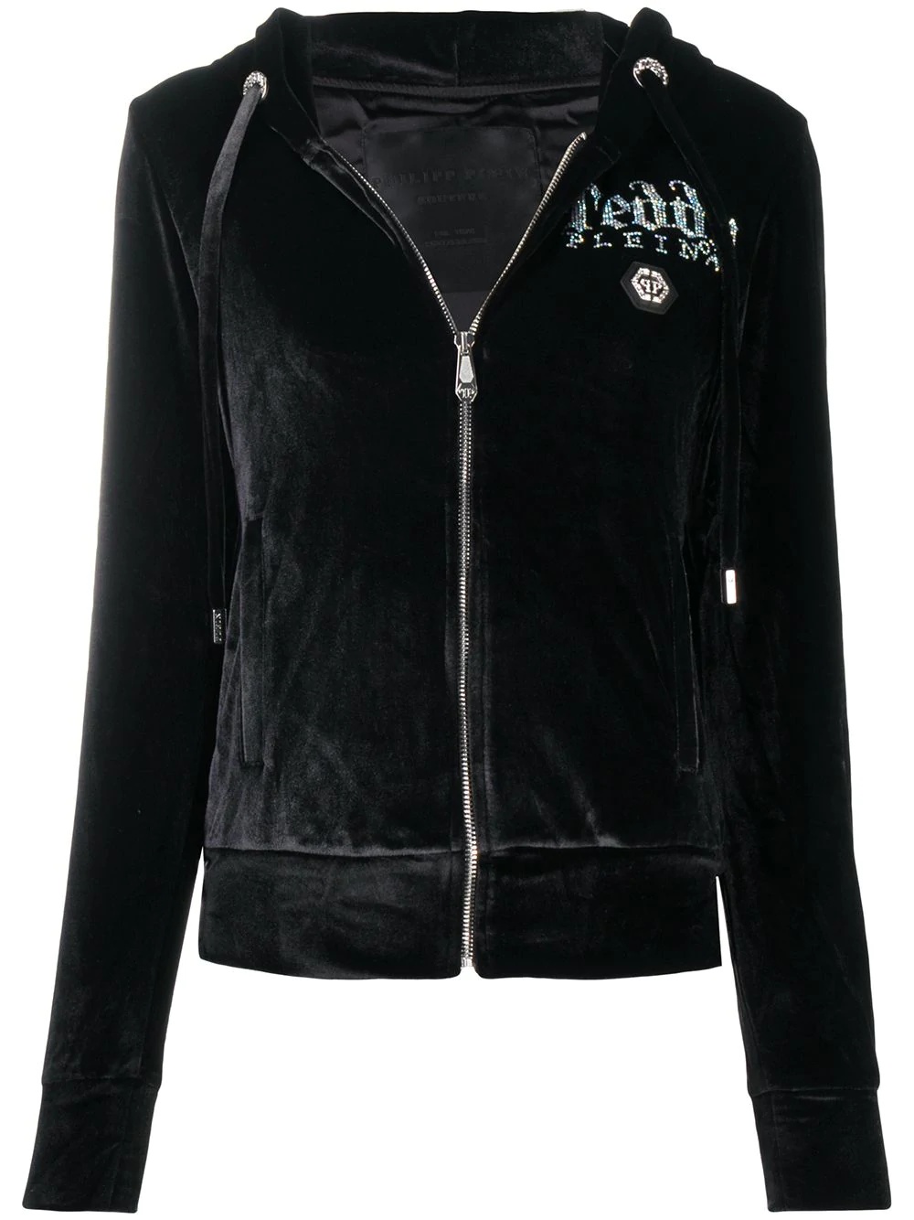 velvet Teddy sweatjacket - 1