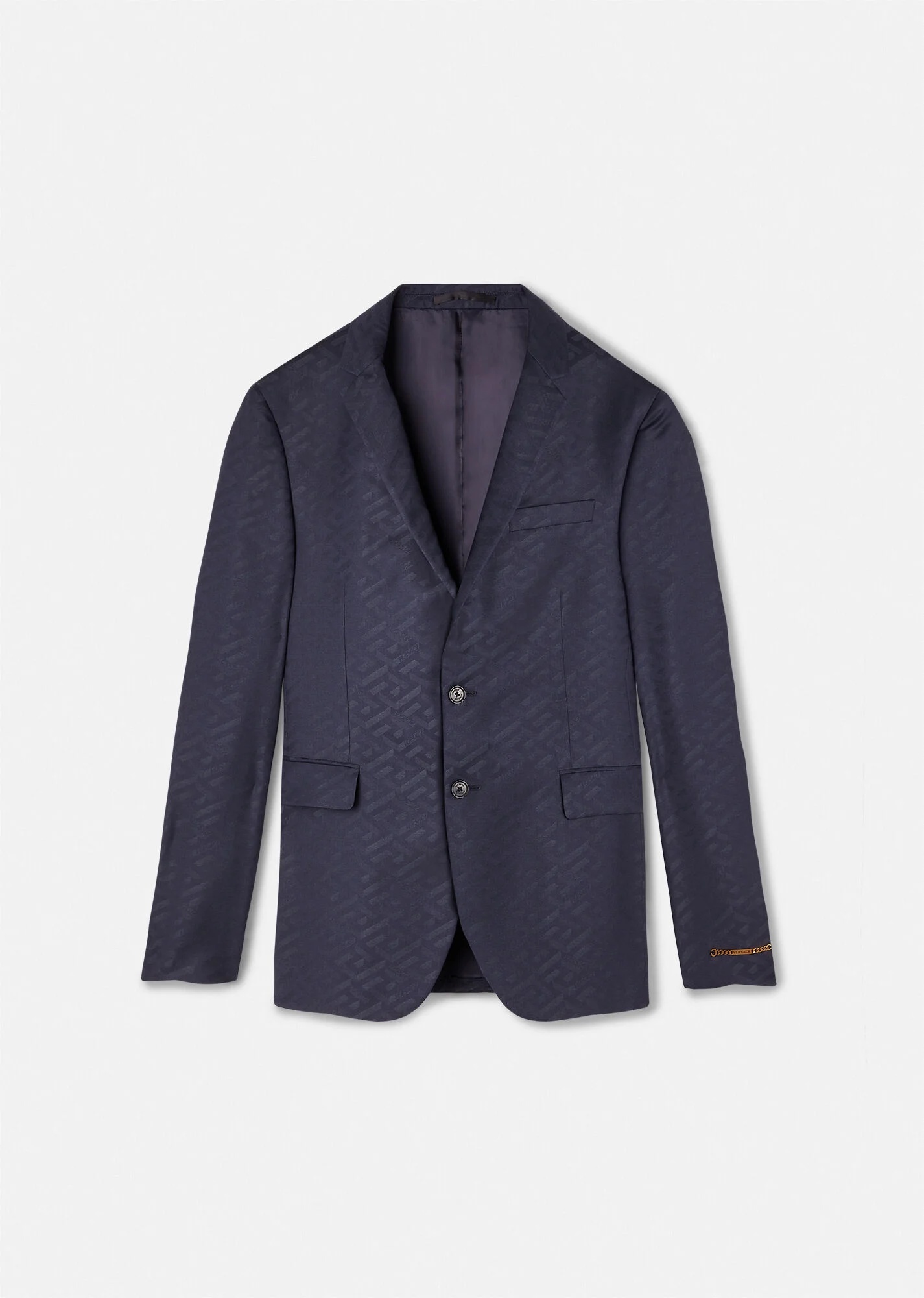 La Greca Wool Jacquard Blazer - 1