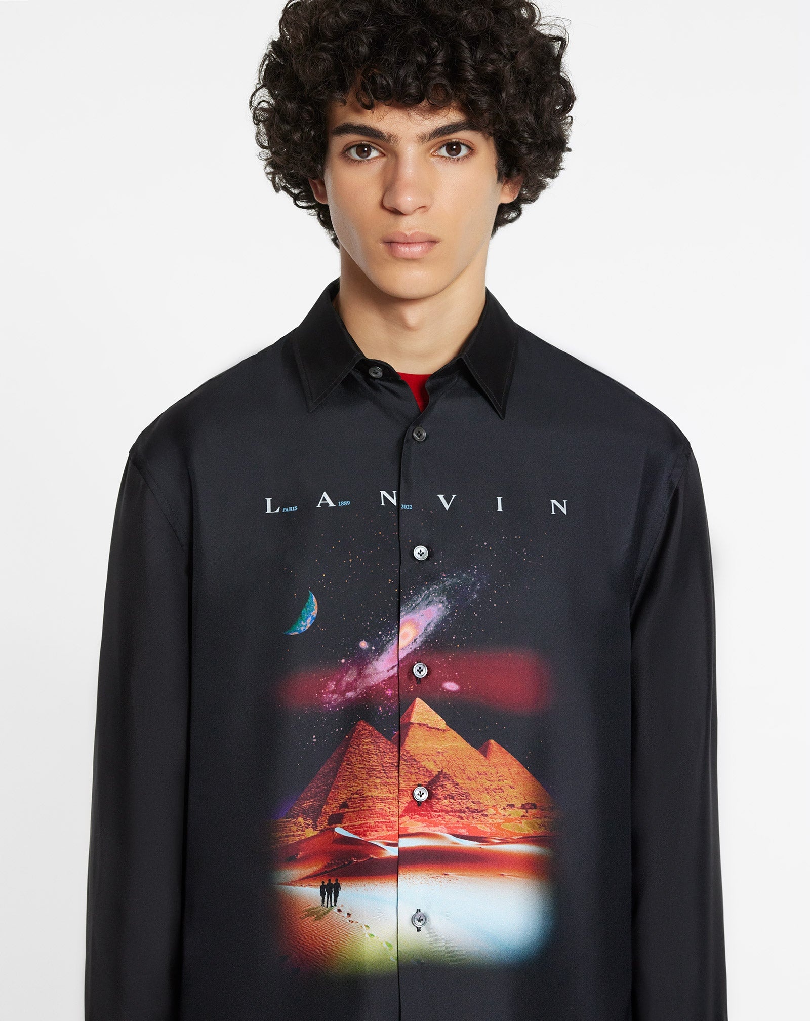 CASUAL SHIRT WITH SCI-FI PRINT - 5