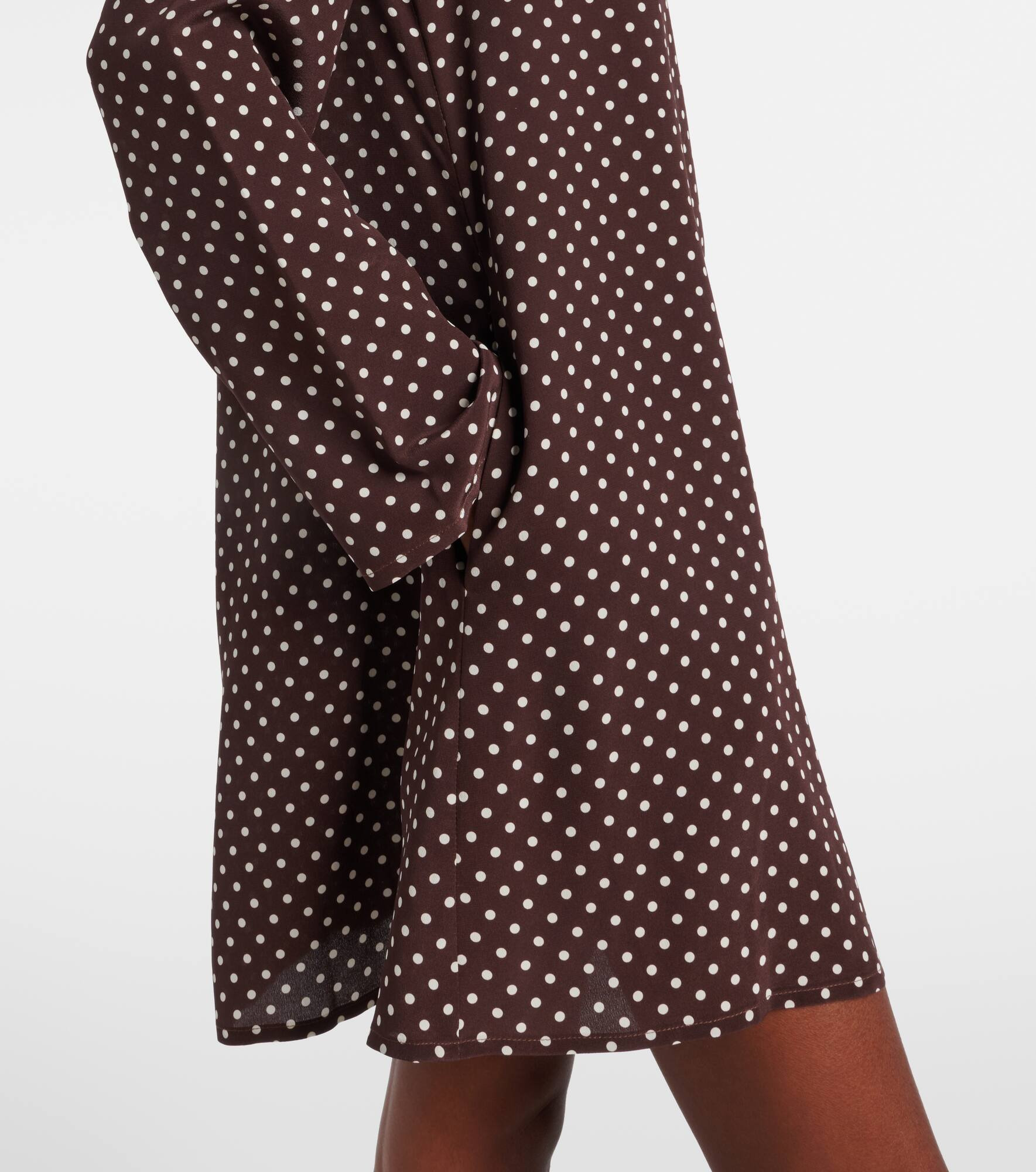Larissa polka-dot silk crêpe minidress - 5