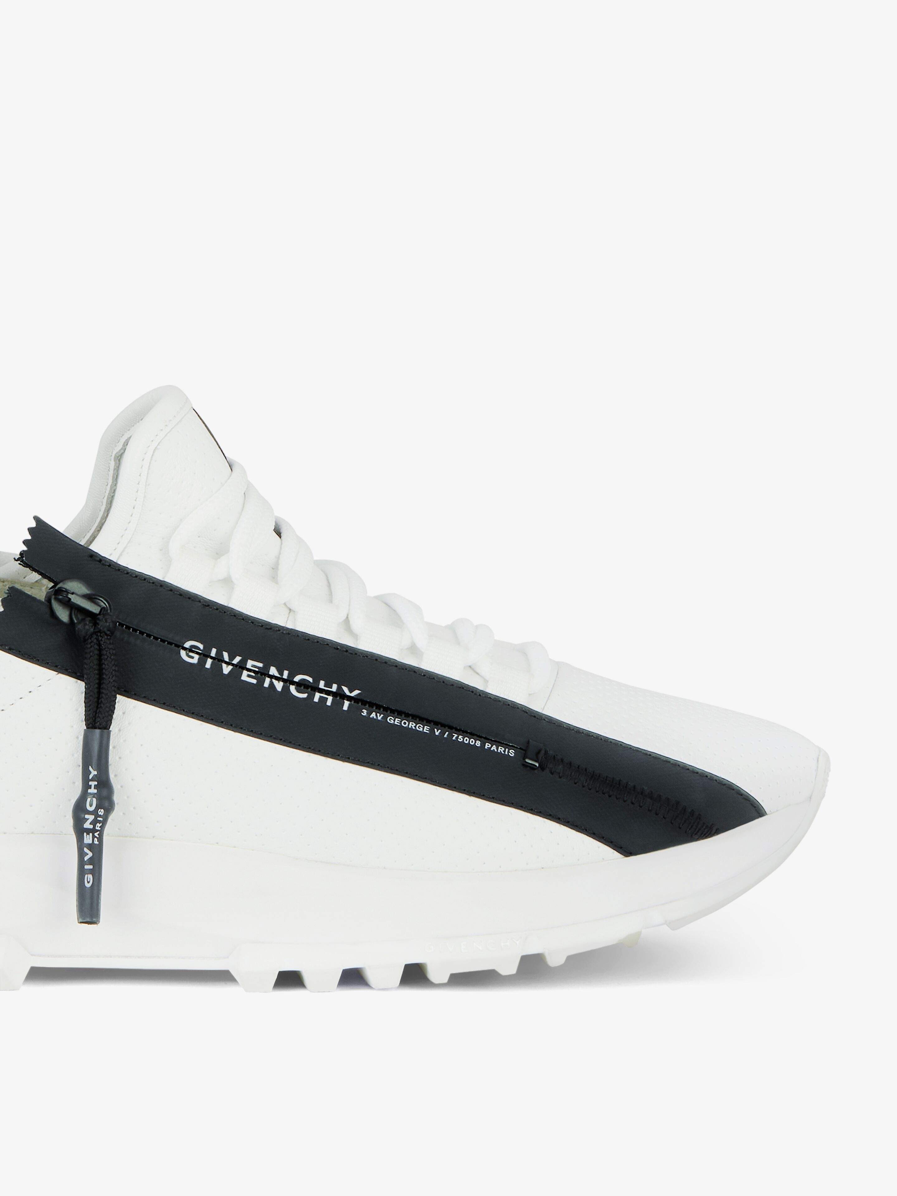 SPECTRE RUNNER SNEAKERS IN PERFORATED LEATHER WITH ZIP - 7