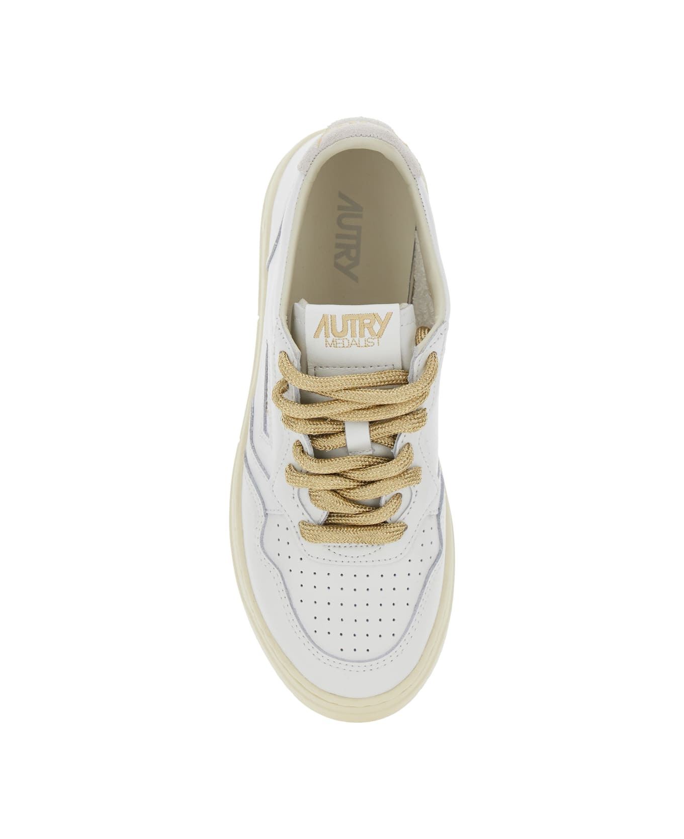 Medalist White Low Top Sneakers With Lace-up Closure In Leather Woman - 4