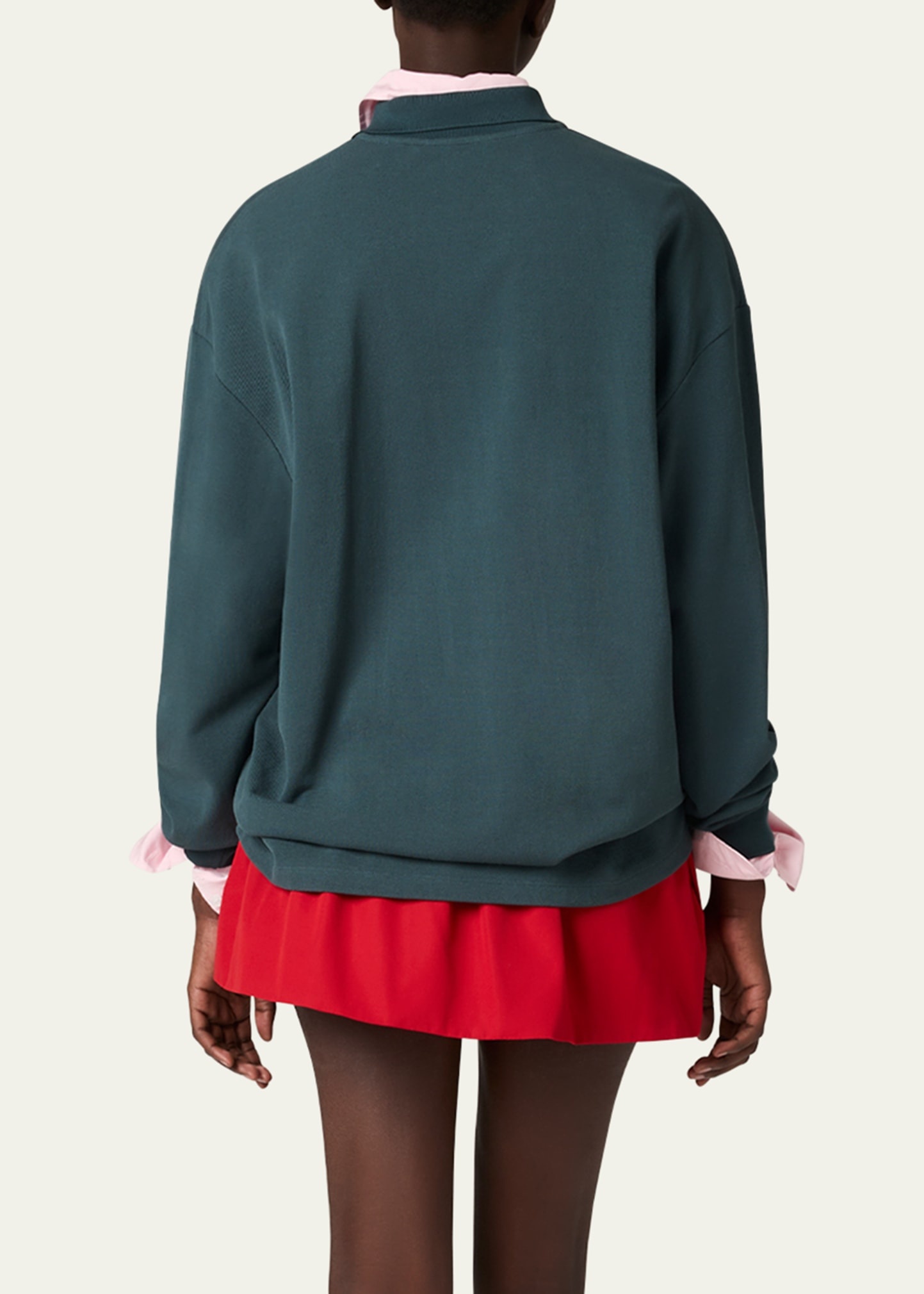 Oversized Pique Polo Shirt - 3