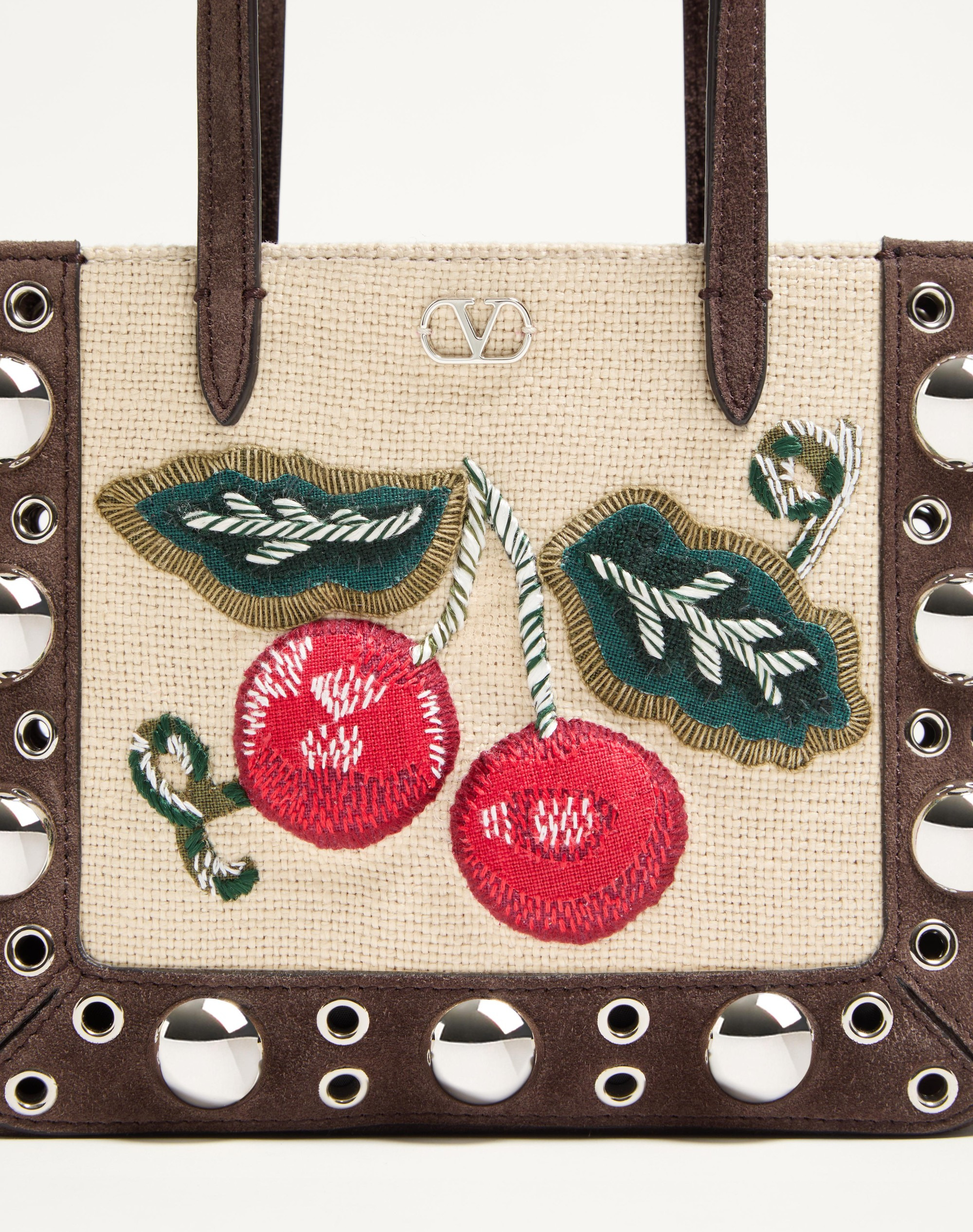 VALENTINO GARAVANI NELLCÔTE MINI EMBROIDERED SHOPPING BAG - 8