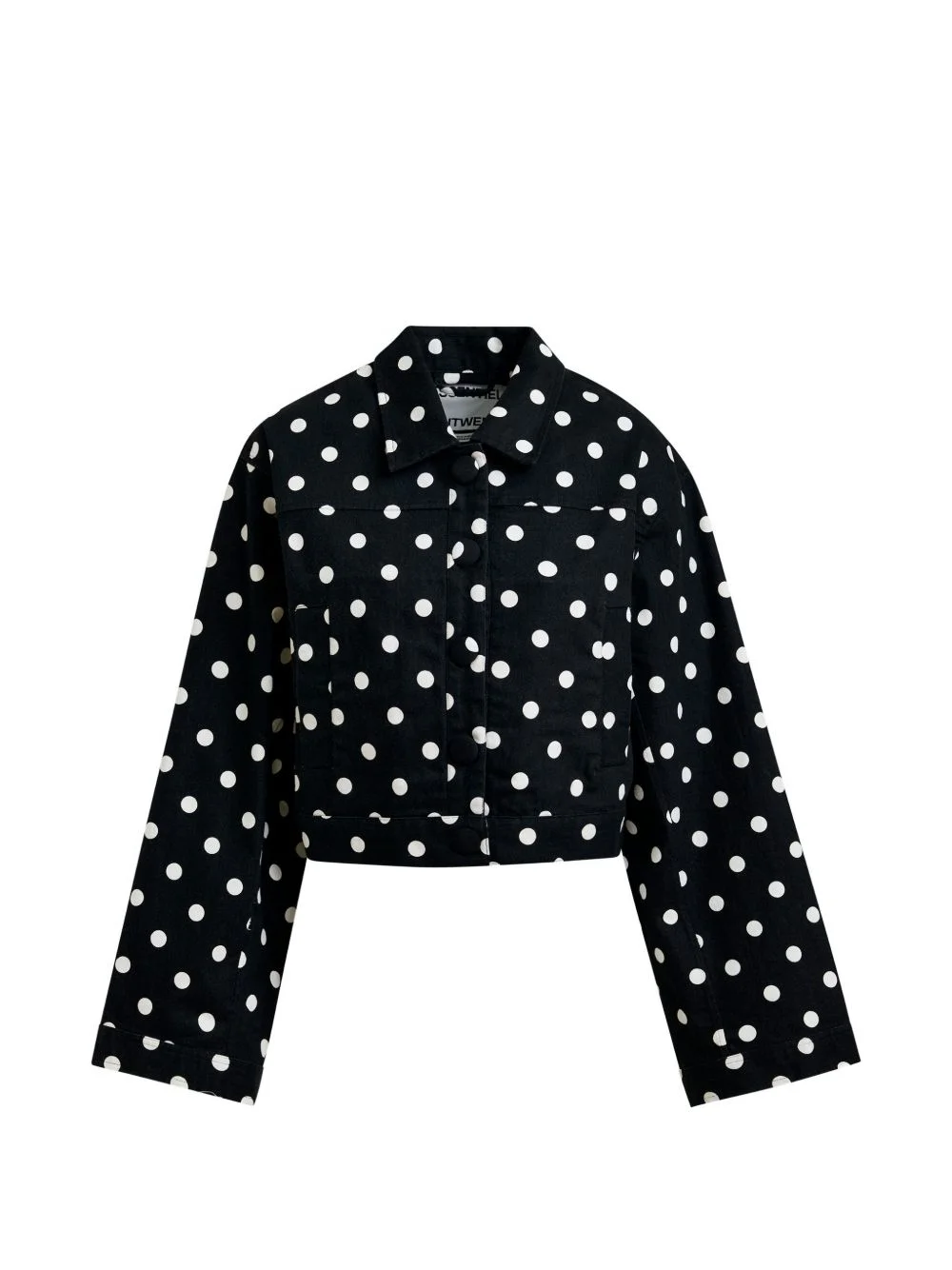 Jaborosa polka-dot cropped jacket - 1