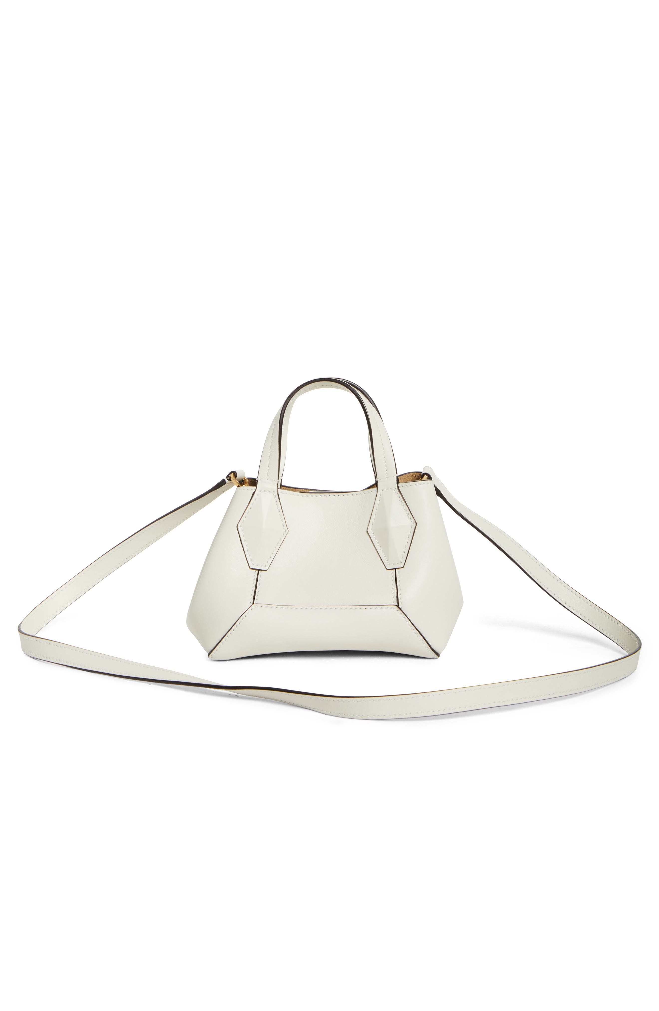 Jimmy Choo Extra Small Diamond Leather Tote in Latte/Gold at Nordstrom - 4