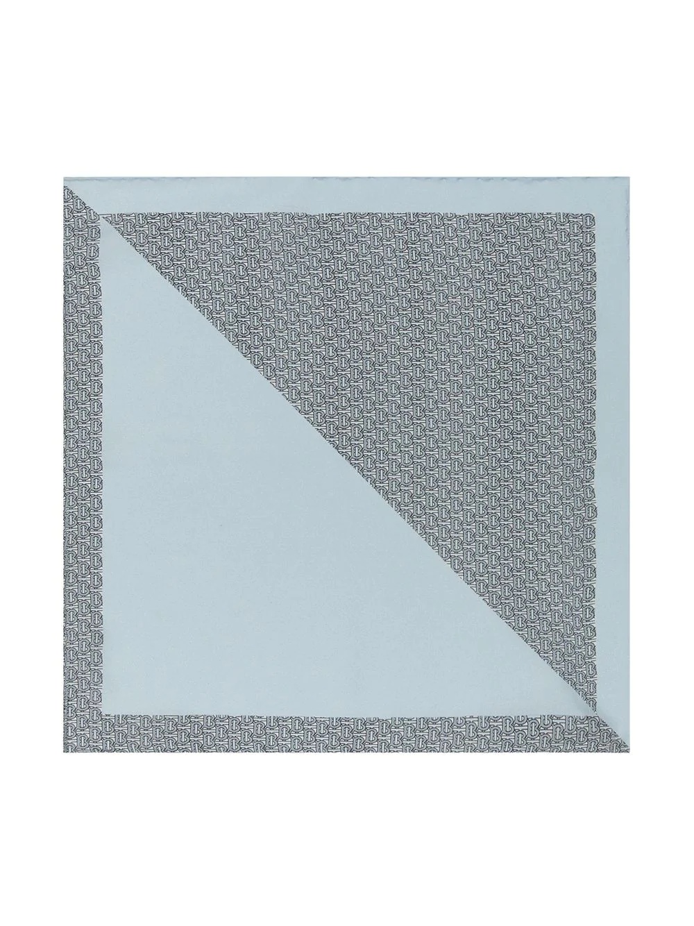 monogram panelled pocket square - 3