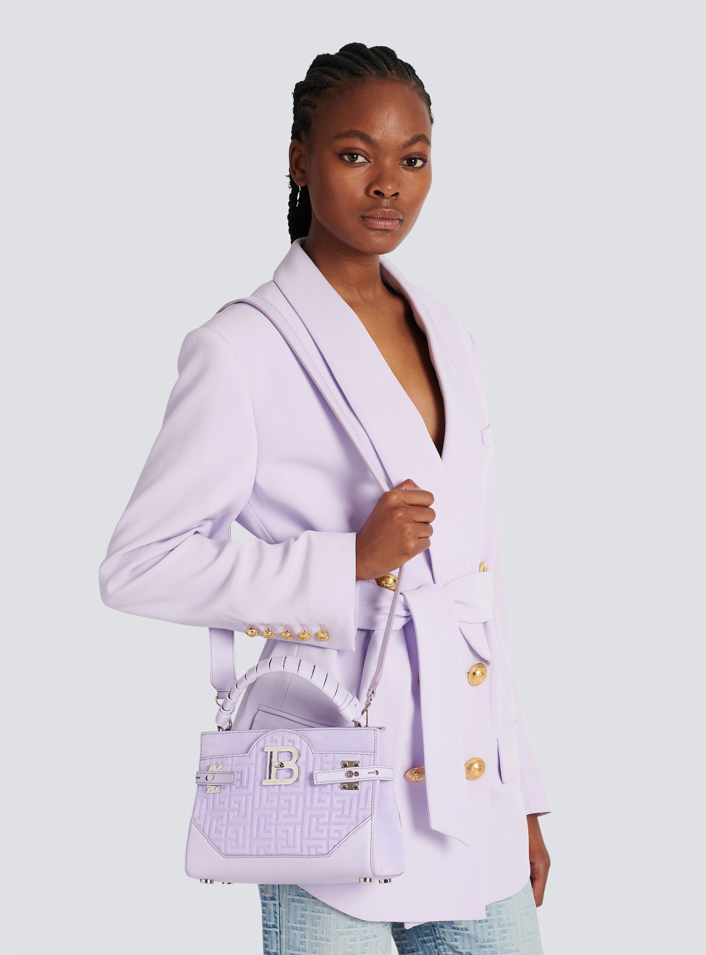B-Buzz 22 bag in monogram-embossed leather - 8