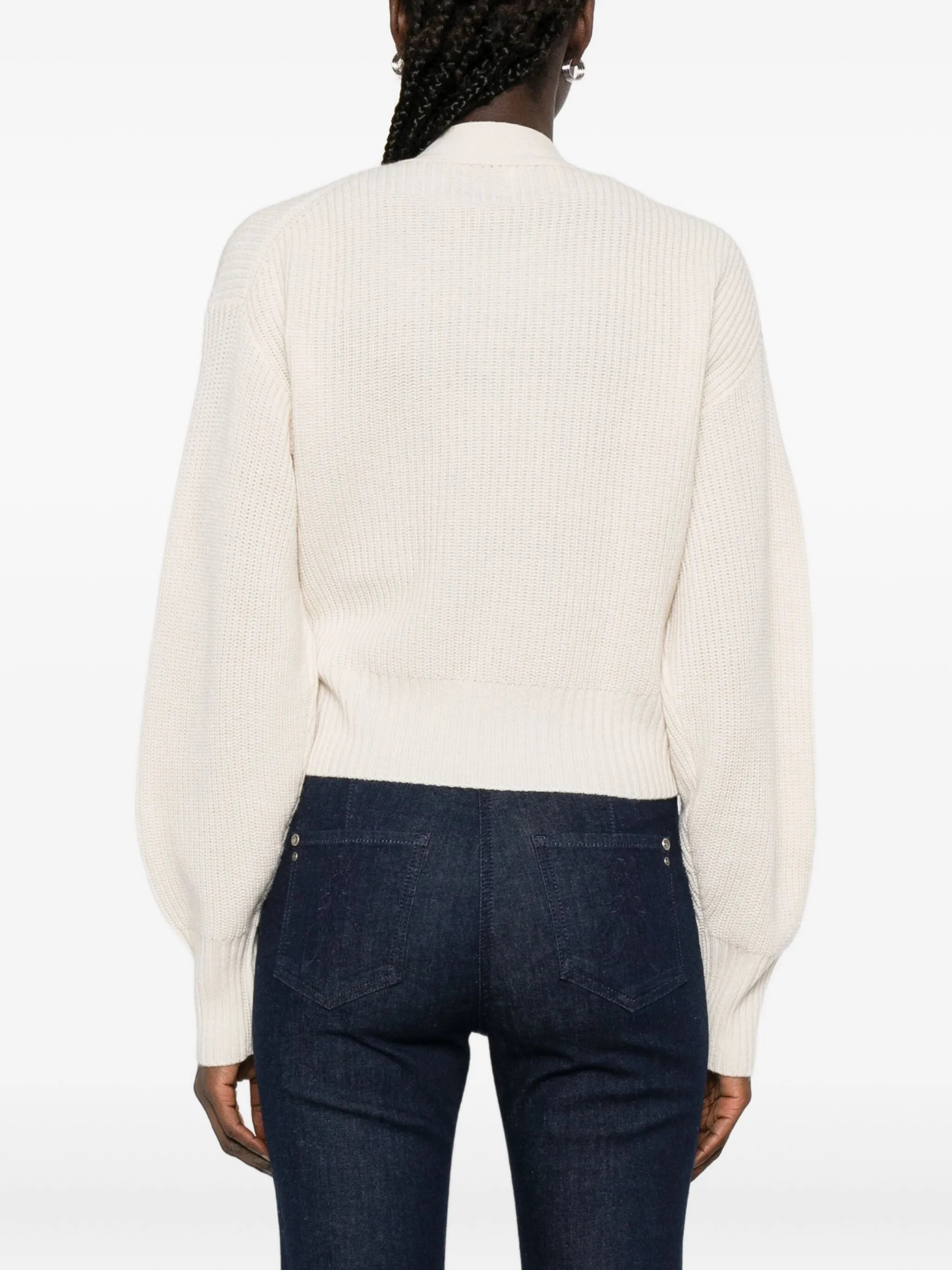 Allude Wrap-tie Cardigan - 3