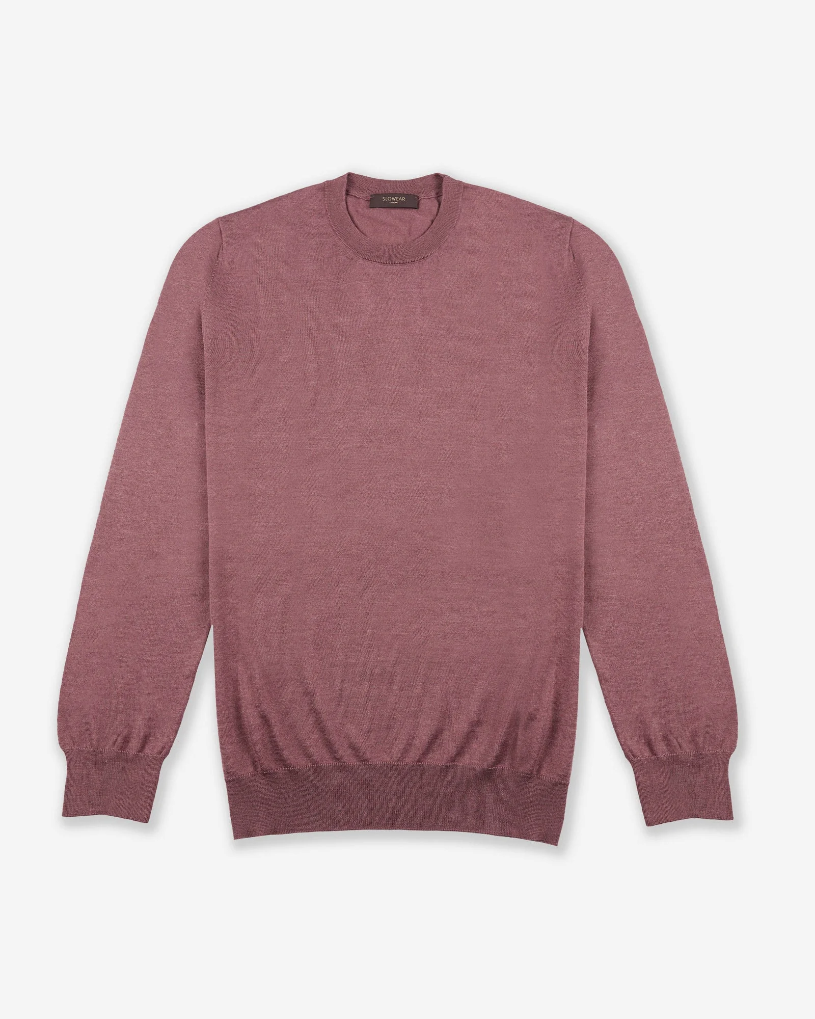 Cashmere and silk slim fit crewneck sweater - 1
