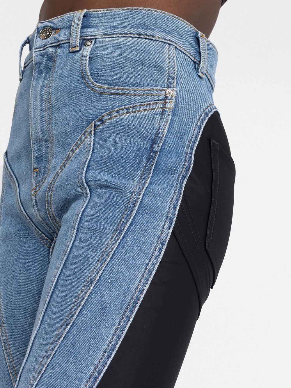 twist-panelled high-waist jeans - 3