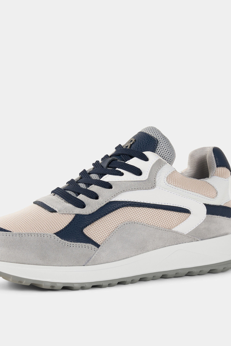 Michigan sneaker in Gray/navy blue/pink 7
