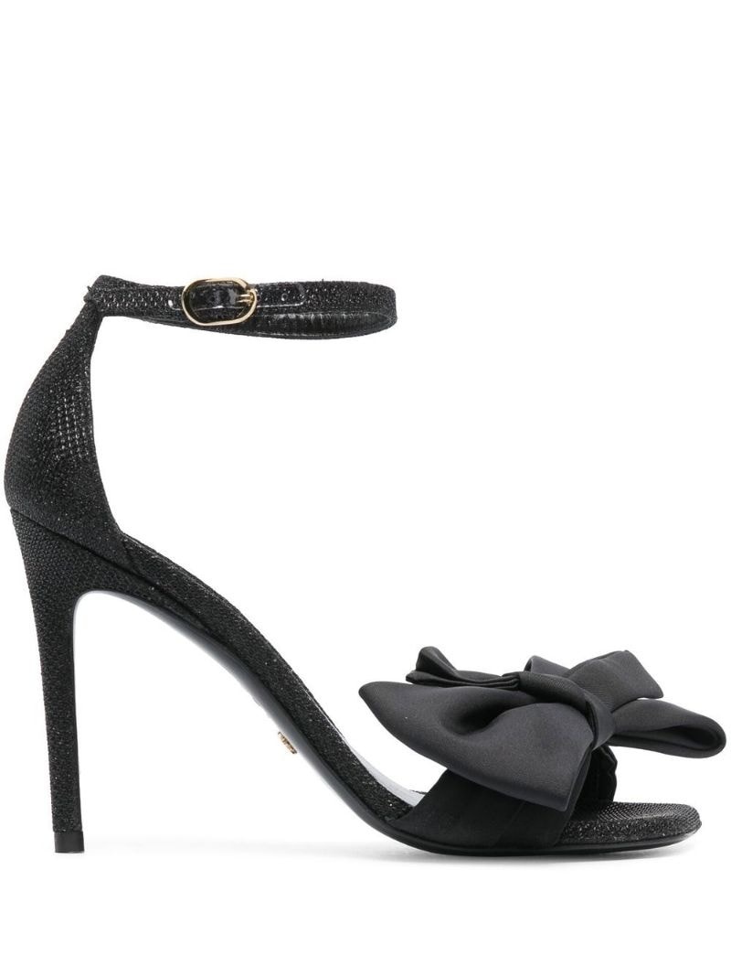 100mm bowl detail stiletto sandals - 1