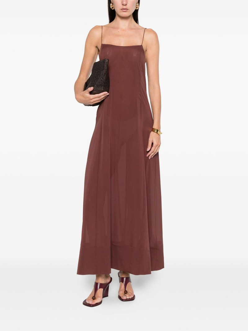 ST. AGNI sheer slip straps maxi dress outlook