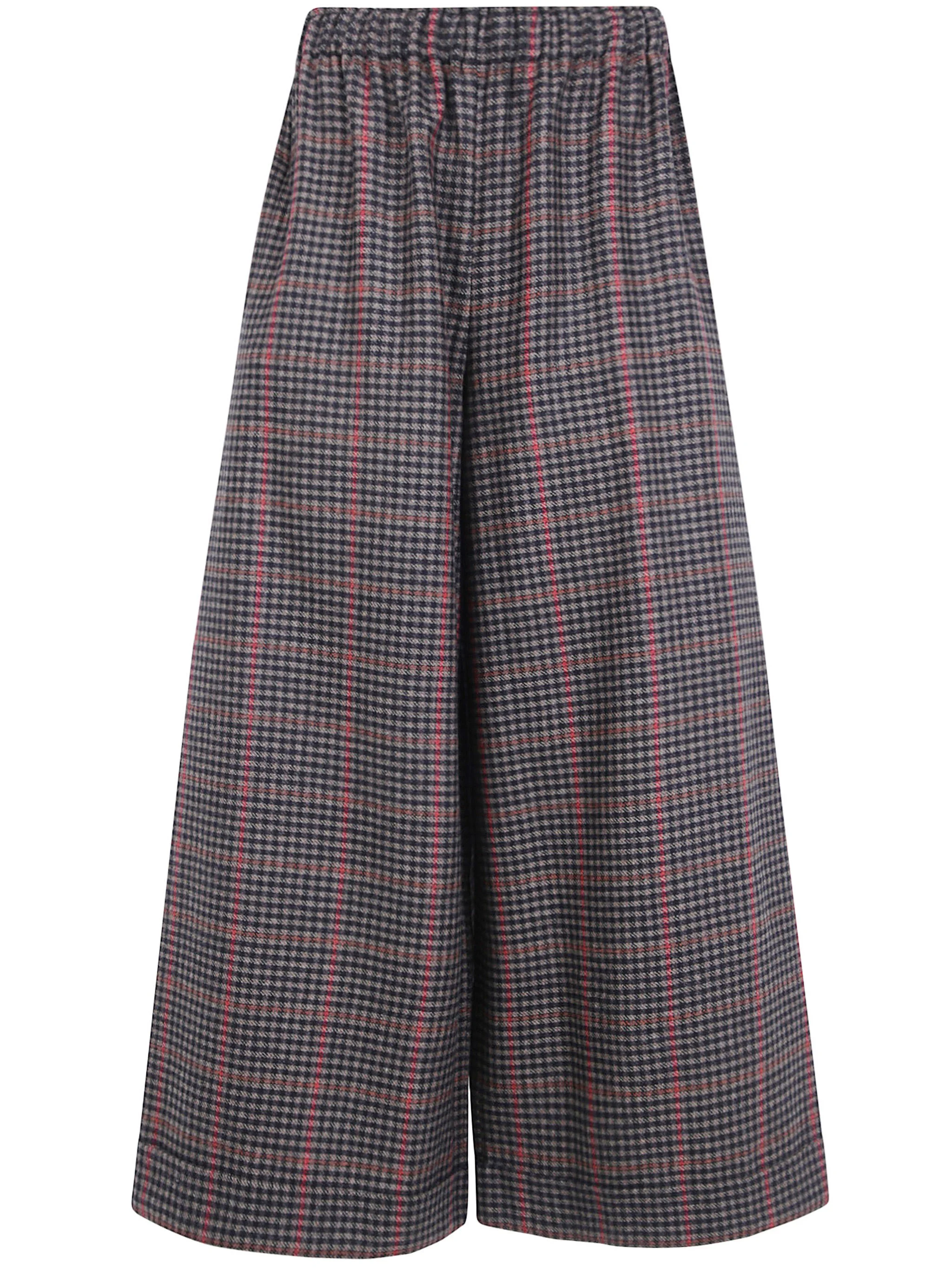 Pants Wool "Pigiama" Pockets Trousers - 1