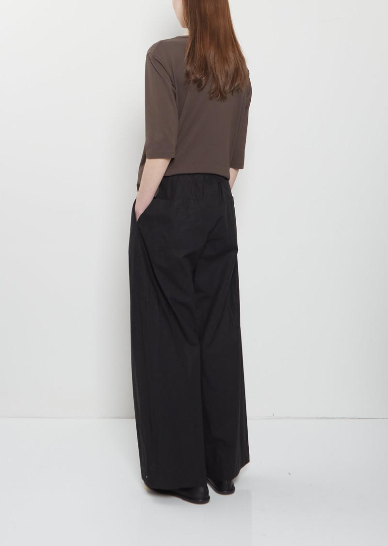 LABO.ART Diana Cotton Clara Pant — Black outlook