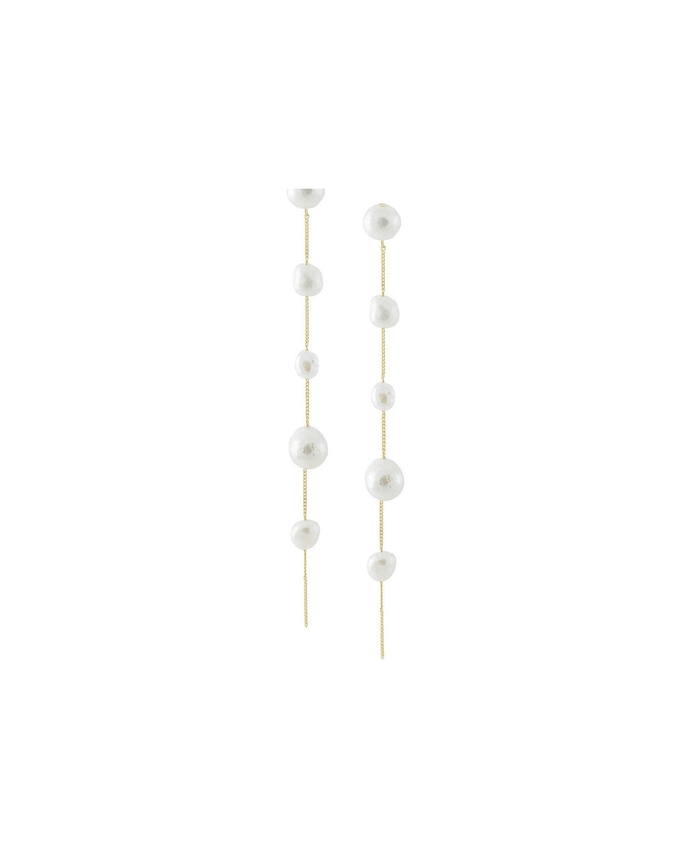 Atum Pearl Embellished Drop Earrings - 1