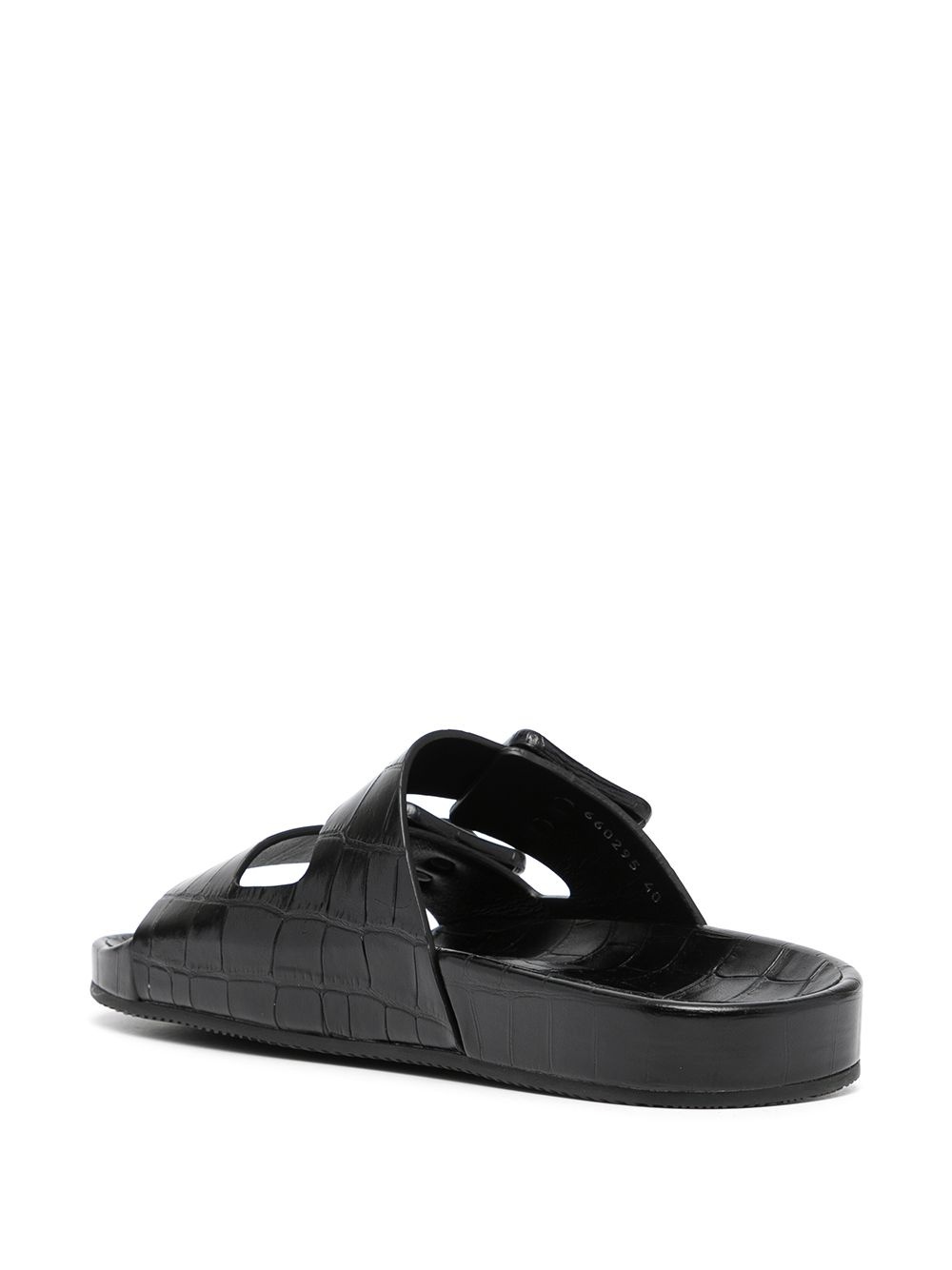 Mallorca crocodile-effect sandals - 3