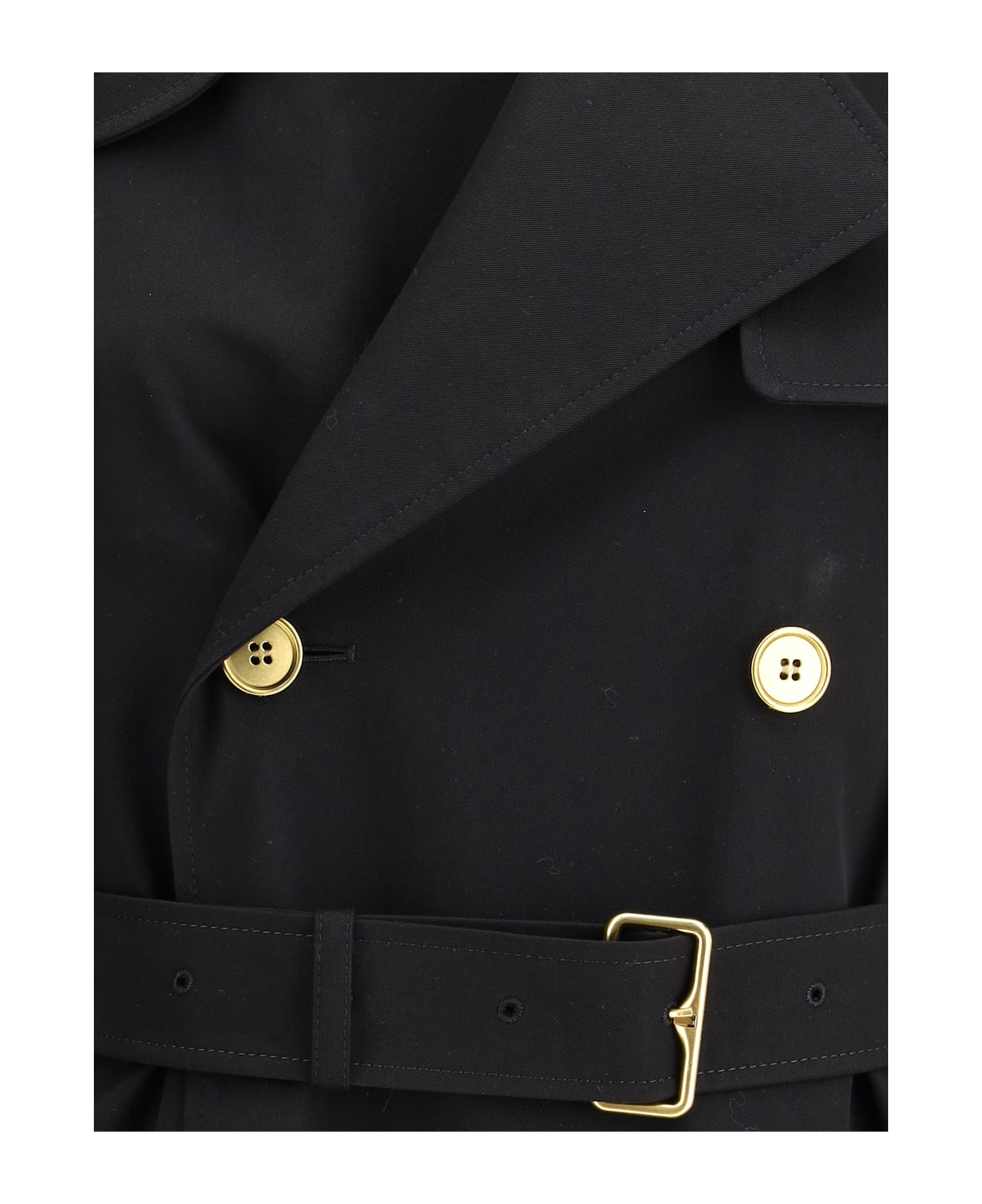 Castleford Long Trench Coat With Check Collar - 3