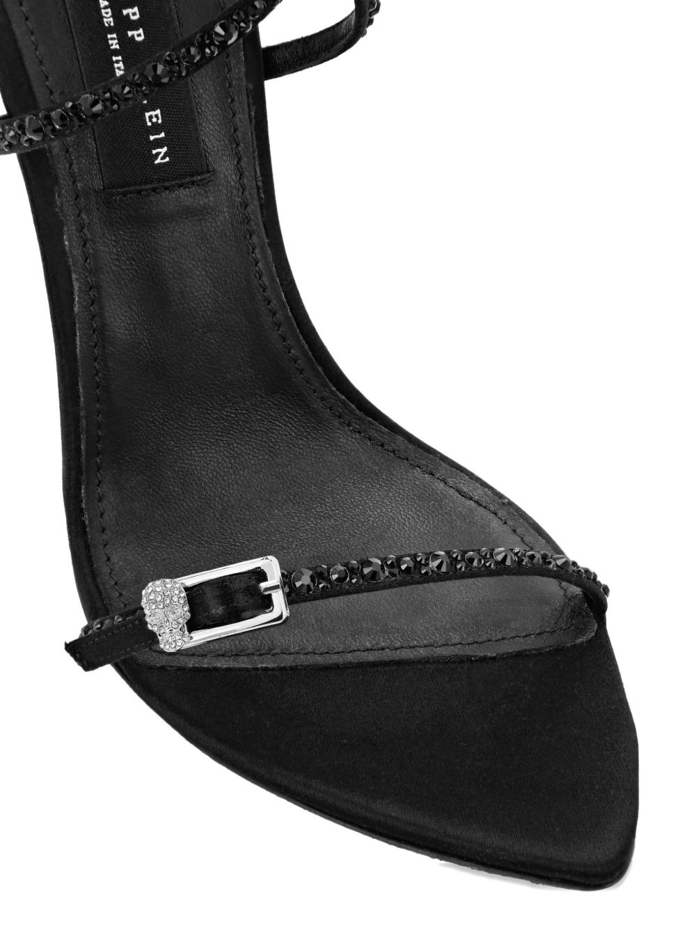 120mm crystal-embellished buckle sandals - 4